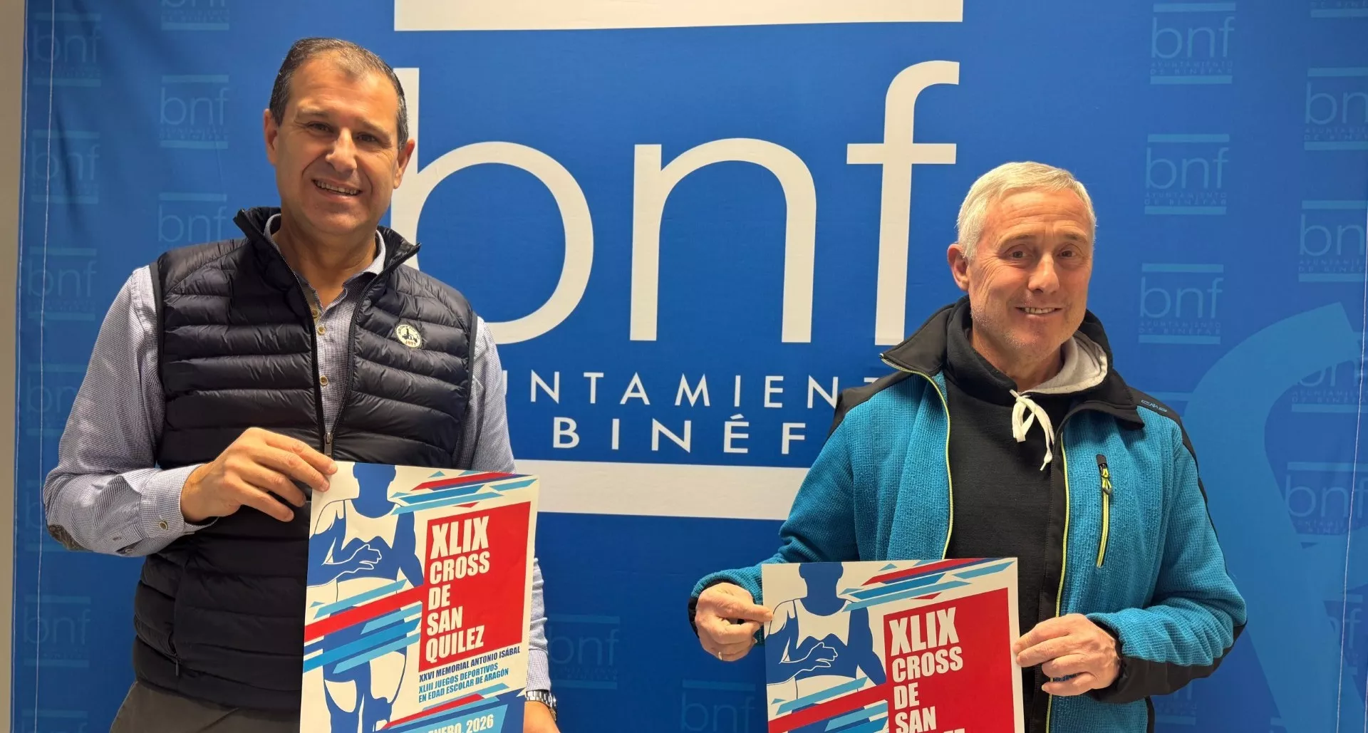 Serra y Radigales en la presentación del Cross de San Quílez.