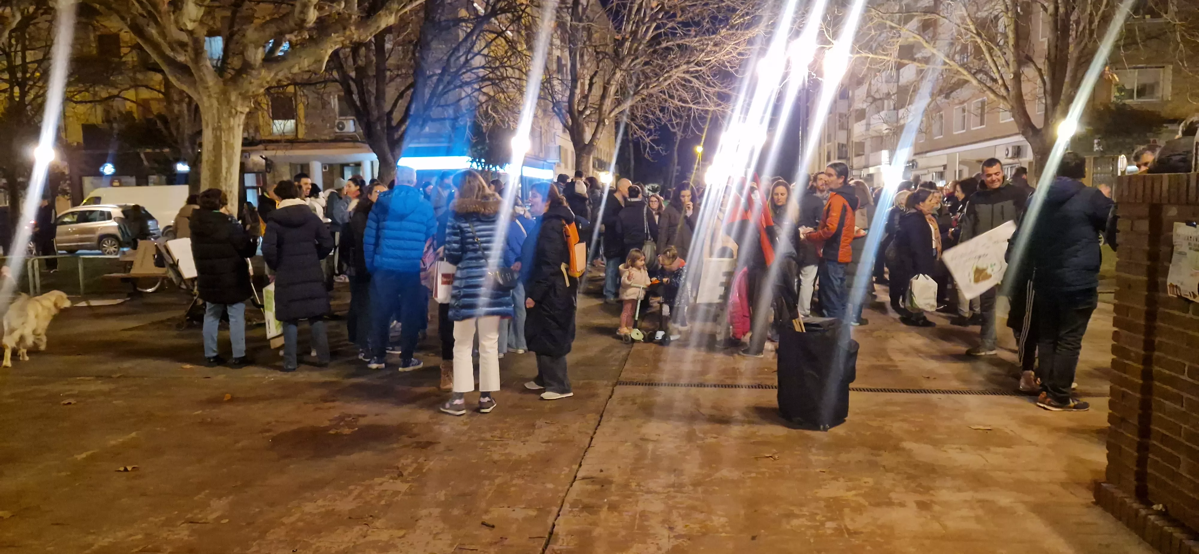 Concentraciones en Huesca en la primera jornada de la huelga de educación.