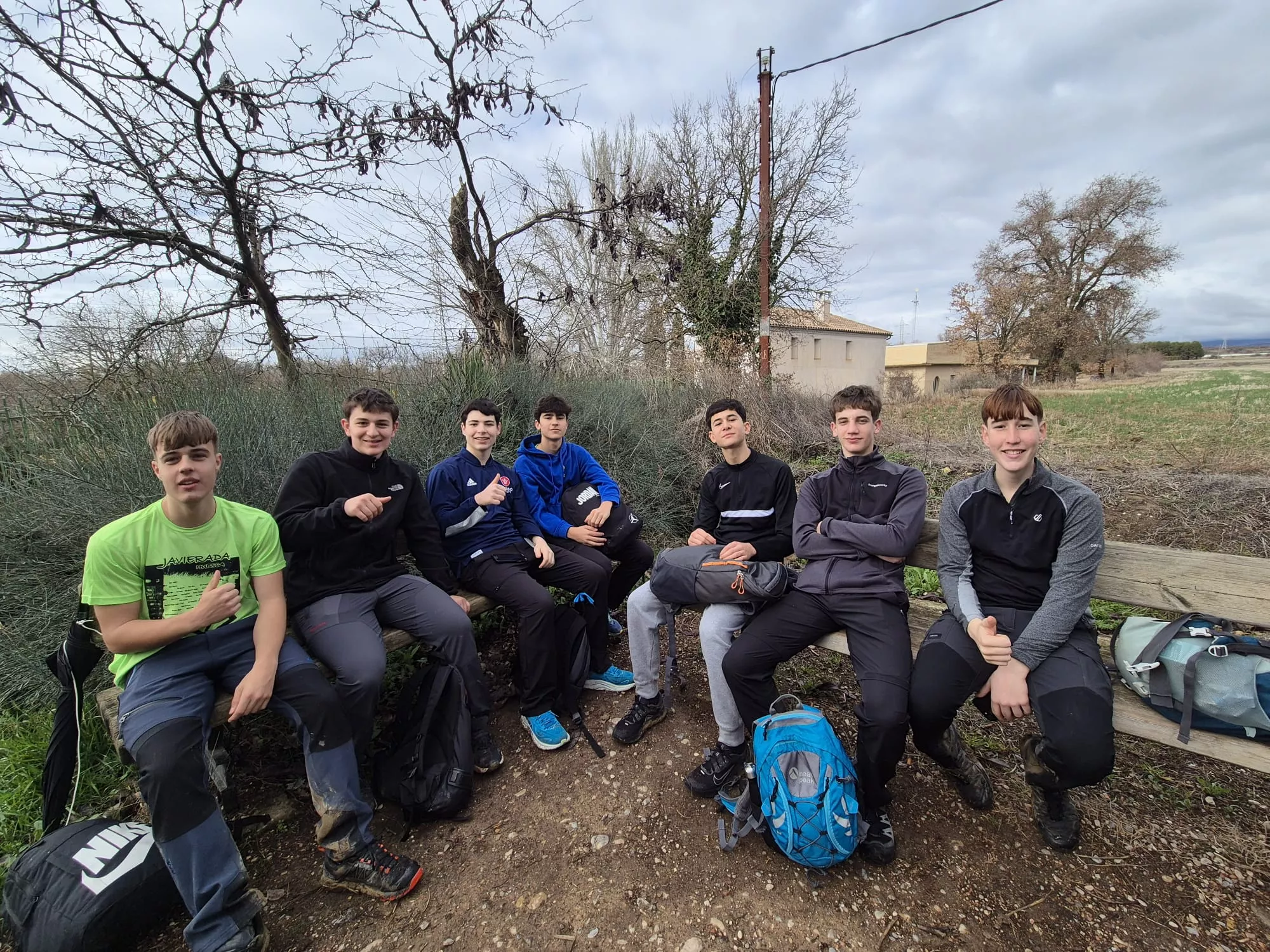 Primer entreno para la Javierada de los Amantes de la Naturaleza. Foto Juanlu Herrero