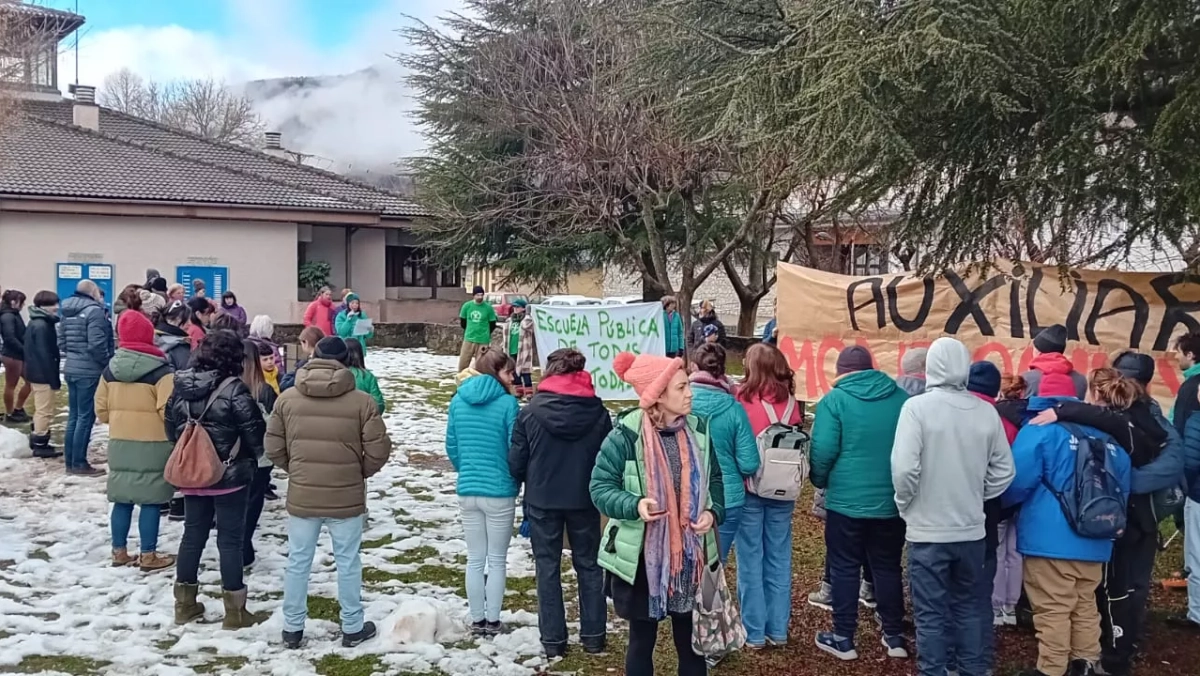 Imágenes de la concentración de la comunidad educativa del Valle de ...