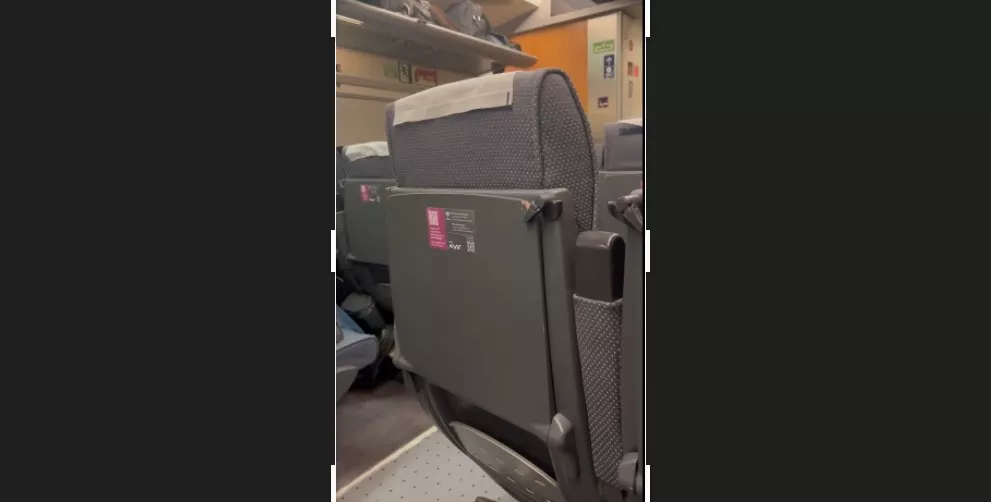 Un vecino de Huesca grabó hace un año el movimiento "inusual" del AVE Madrid-Zaragoza.