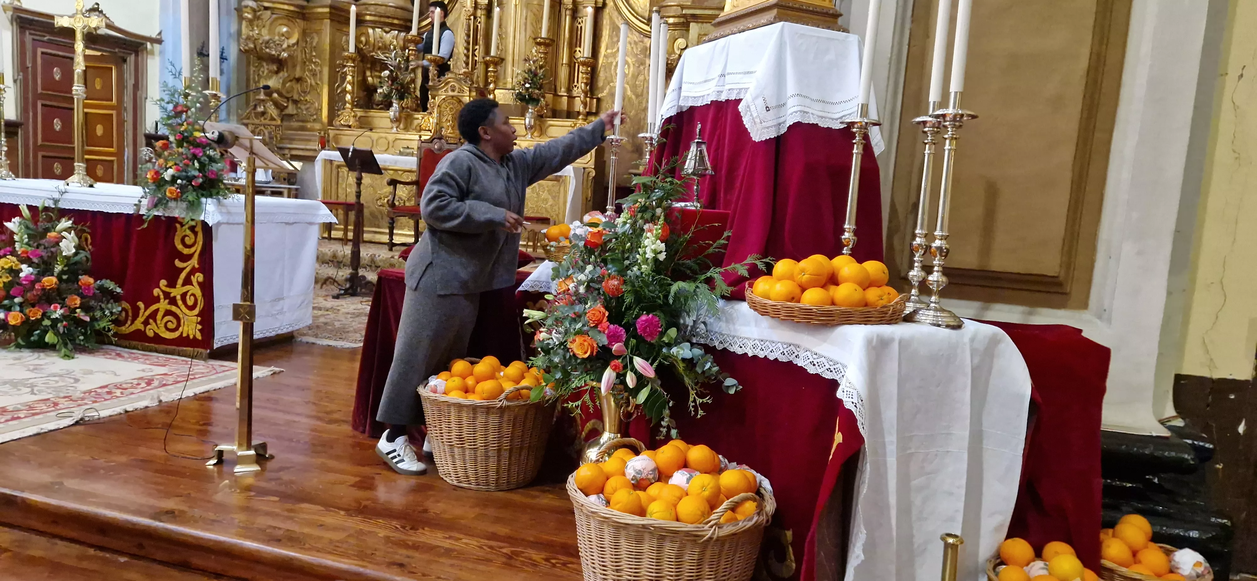 Misa de la festividad de San Vicente en Huesca. Foto Myriam Martínez