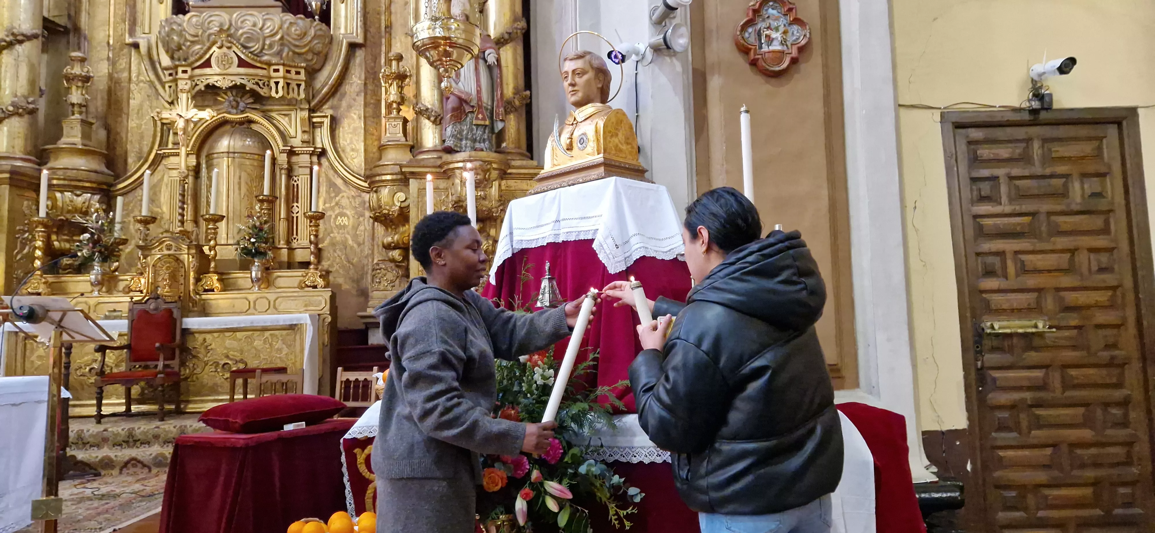 Misa de la festividad de San Vicente en Huesca. Foto Myriam Martínez