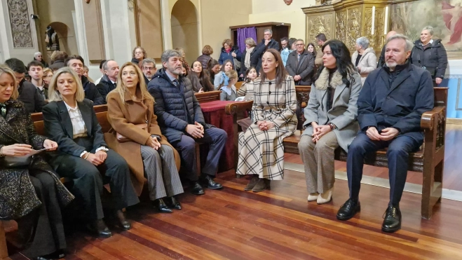 Misa de la festividad de San Vicente en Huesca. Foto Myriam Martínez