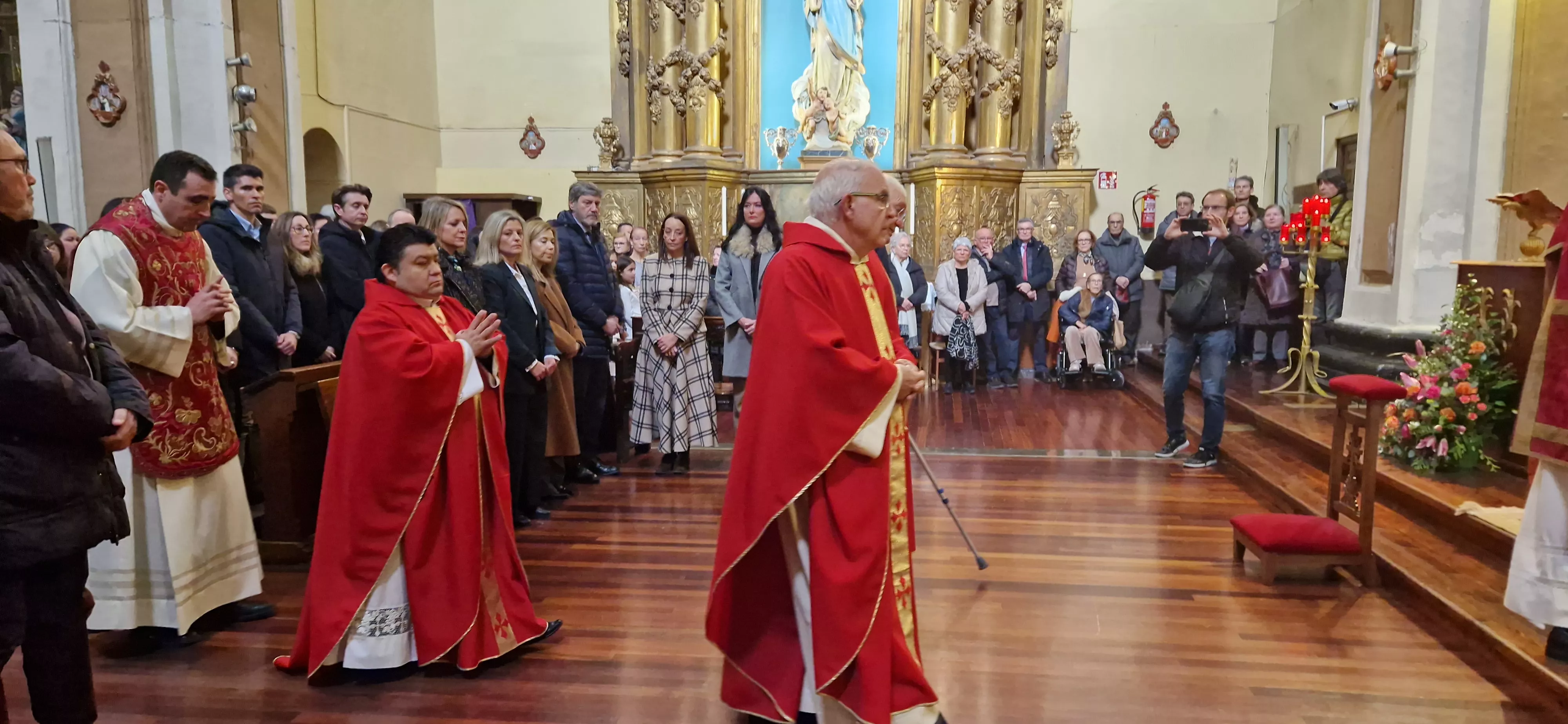 Misa de la festividad de San Vicente en Huesca. Foto Myriam Martínez