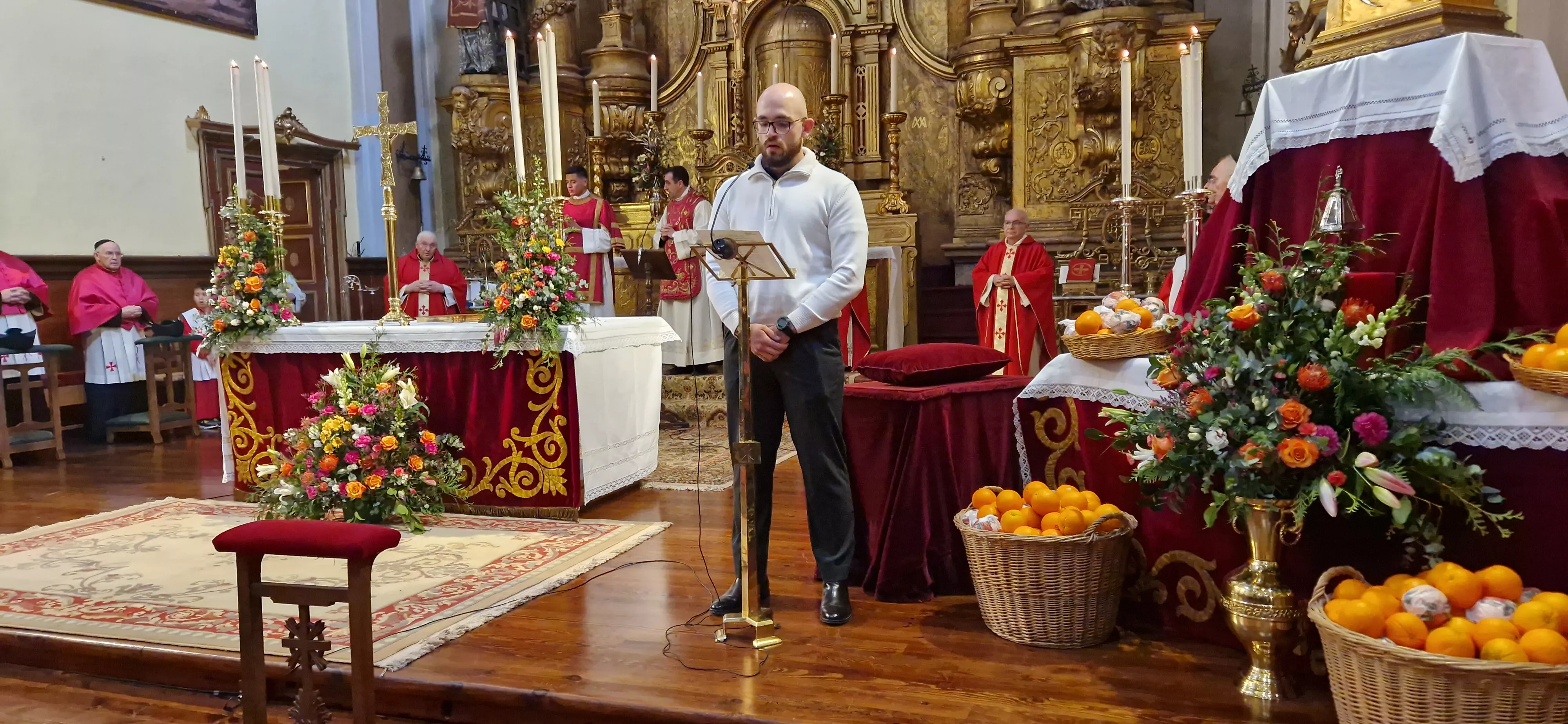 Misa de la festividad de San Vicente en Huesca. Foto Myriam Martínez