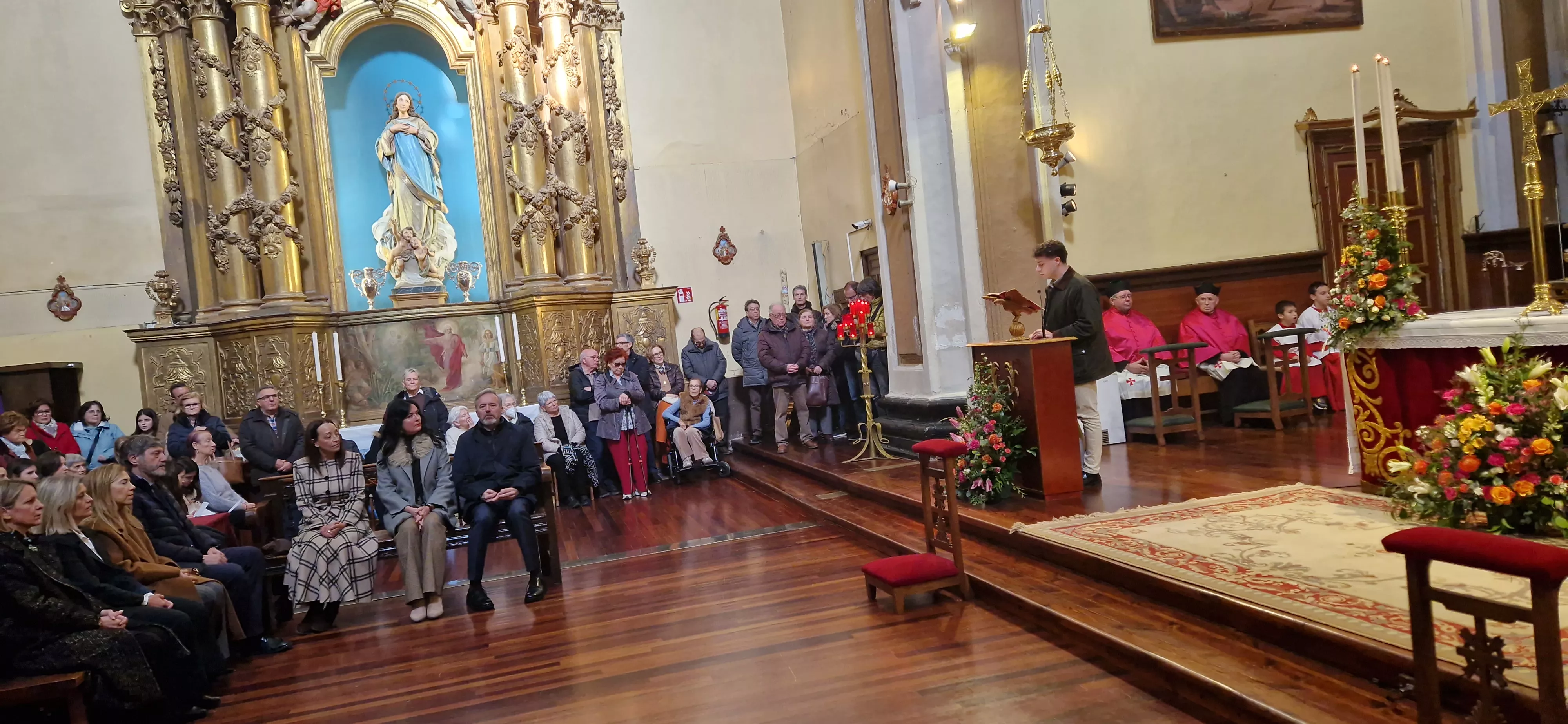 Misa de la festividad de San Vicente en Huesca. Foto Myriam Martínez
