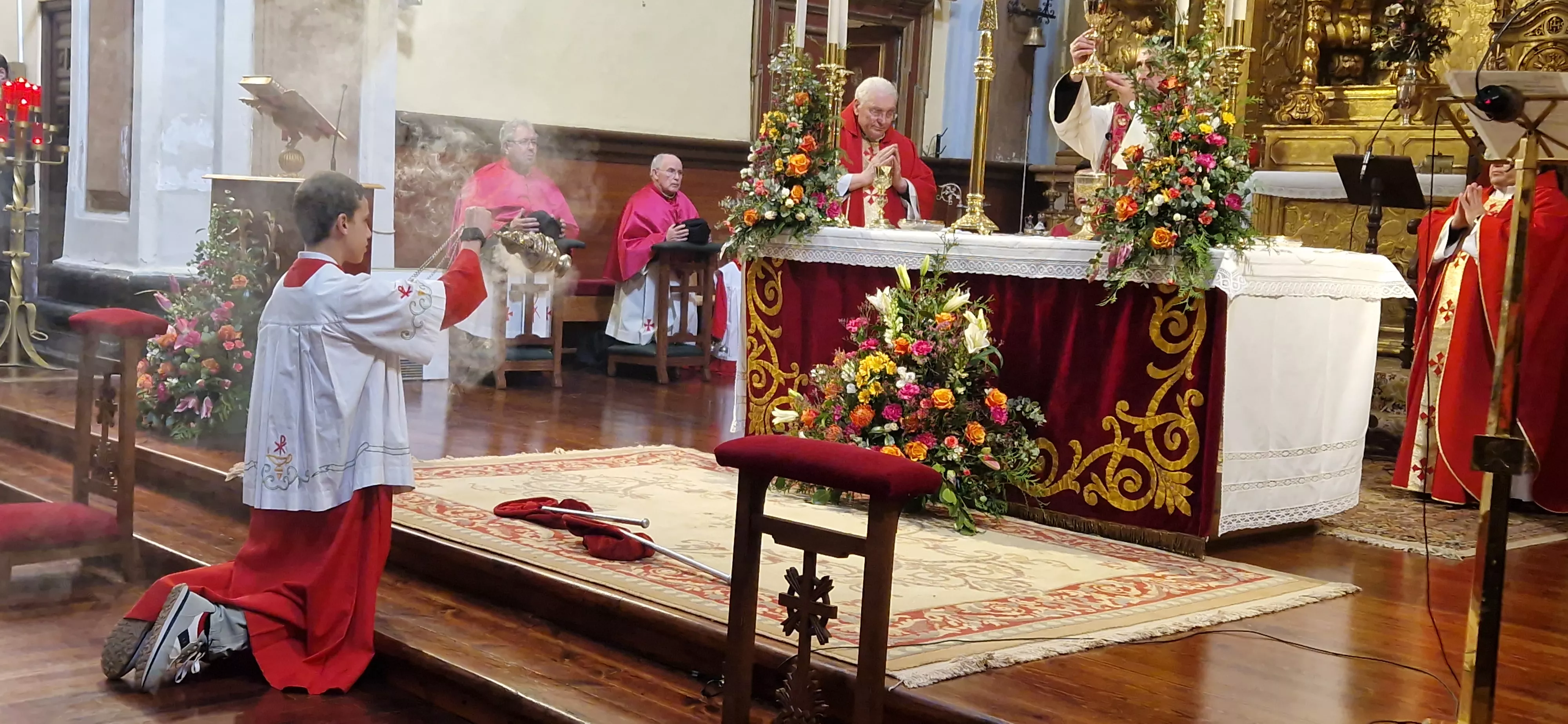 Misa de la festividad de San Vicente en Huesca. Foto Myriam Martínez