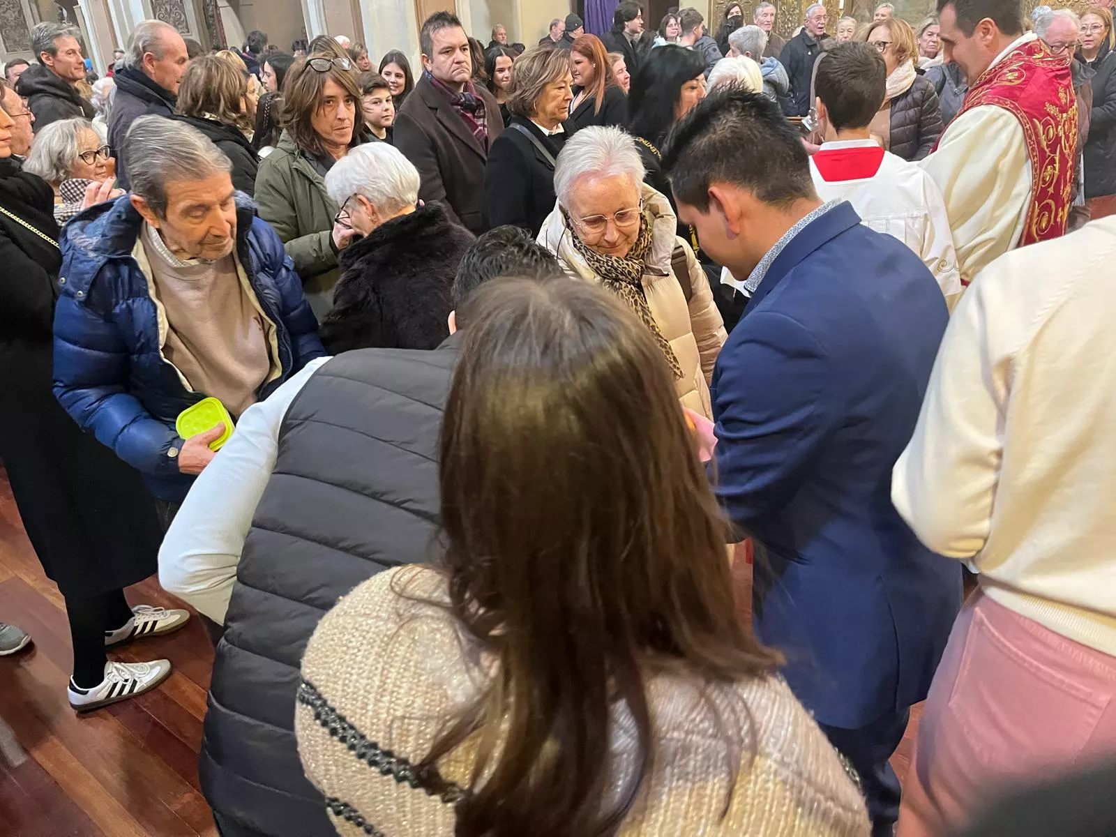 Misa de la festividad de San Vicente en Huesca. Foto Myriam Martínez