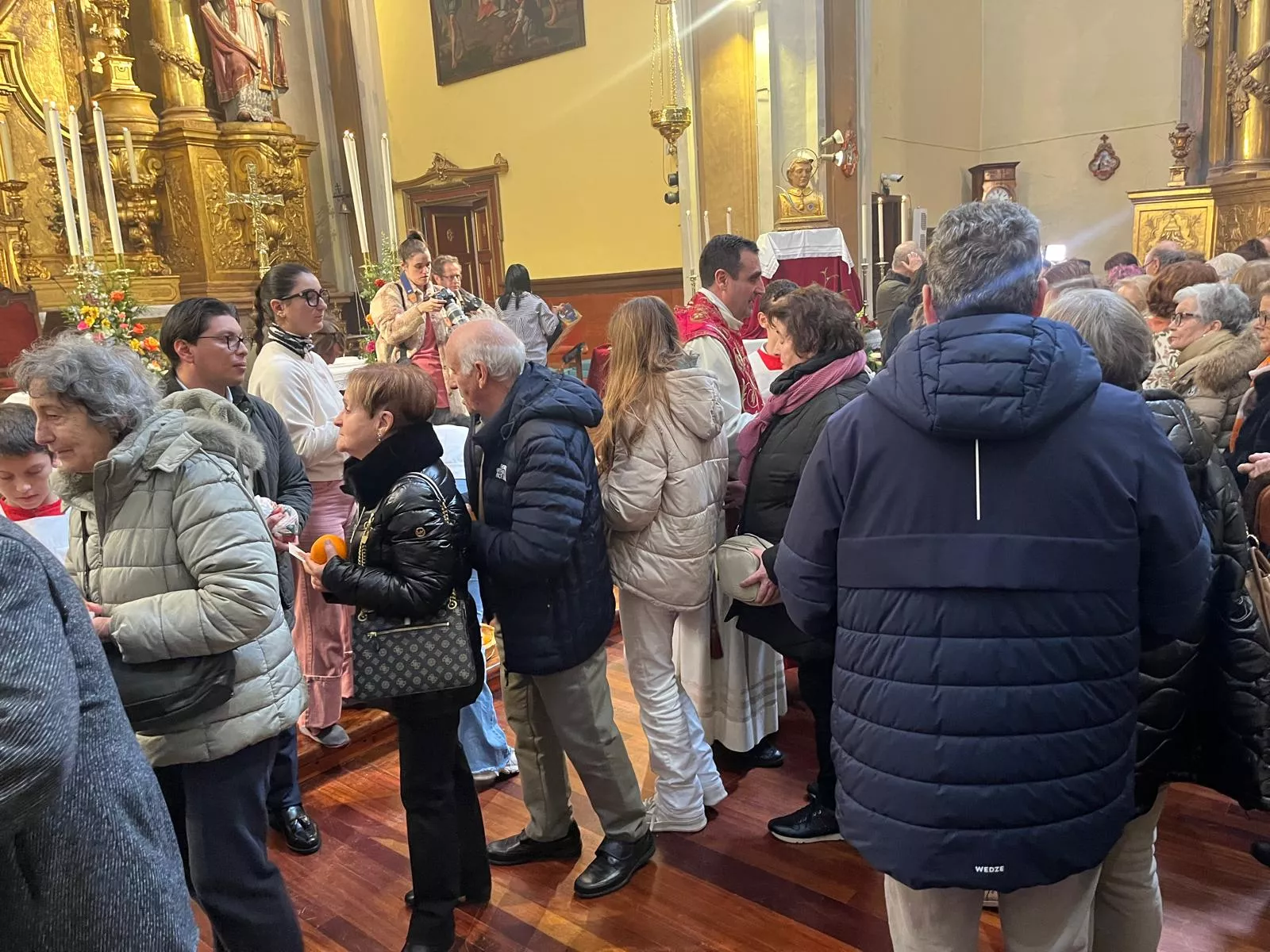 Misa de la festividad de San Vicente en Huesca. Foto Myriam Martínez