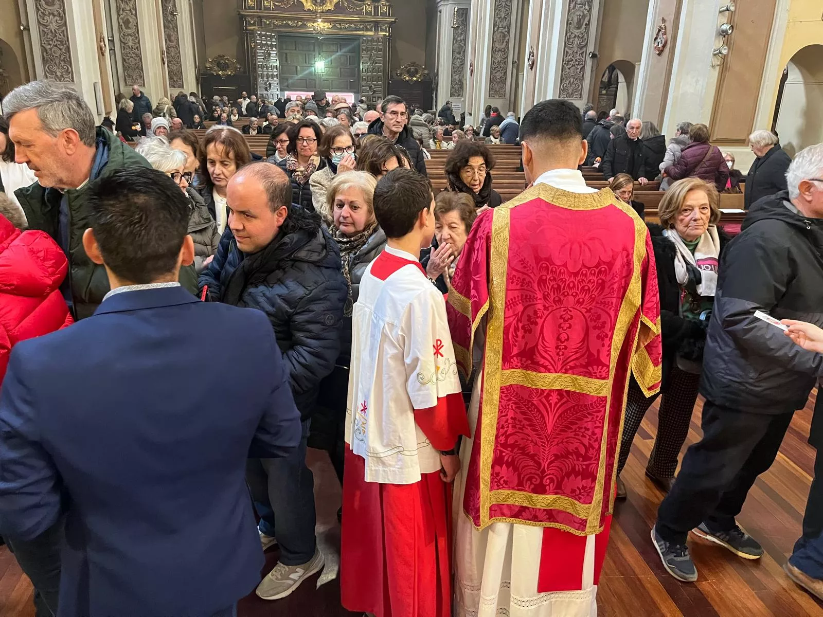 Misa de la festividad de San Vicente en Huesca. Foto Myriam Martínez