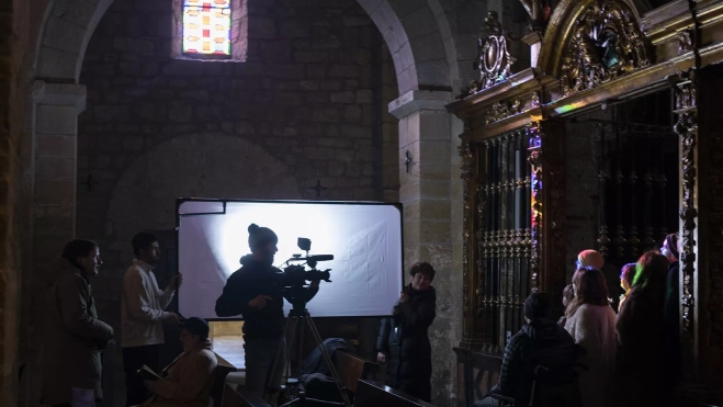 Rodaje del videoclip de Kiev Cuando Nieva. Foto Javier Broto