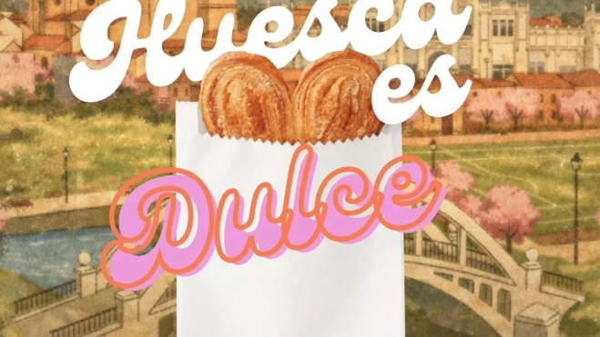 Cartel de la feria Huesca es Dulce.