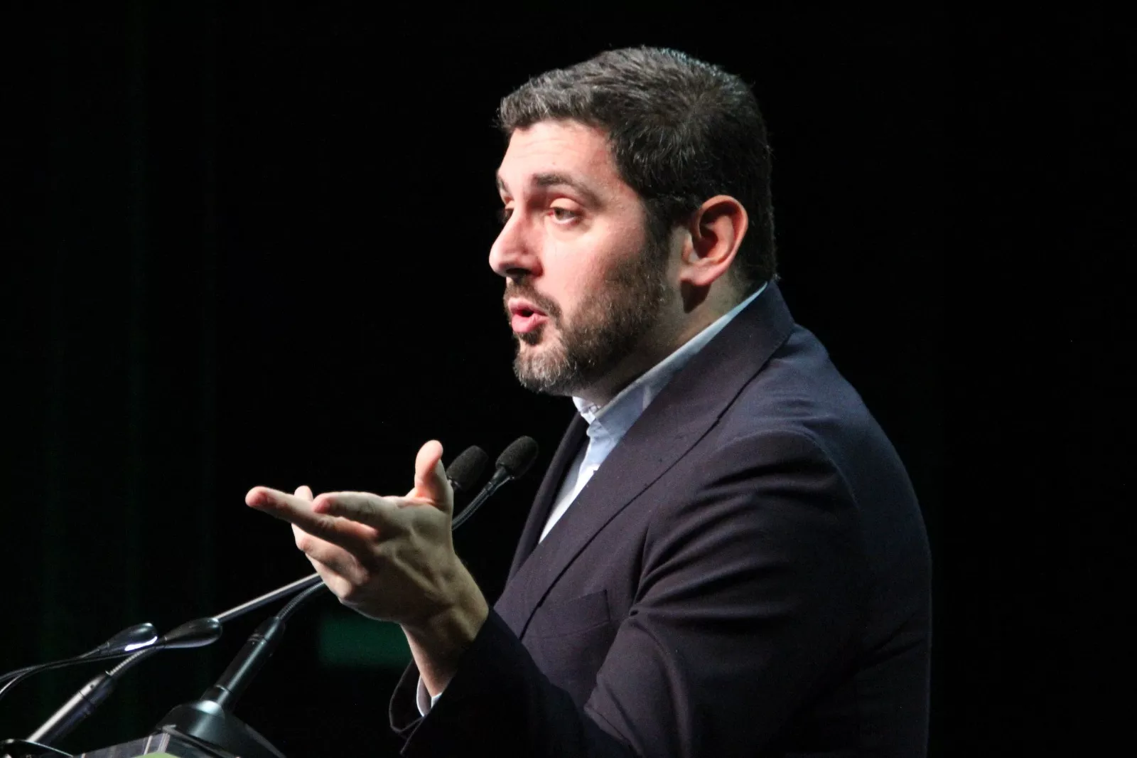 Mitin de Santiago Abascal en Huesca. Foto Carlos Neofato