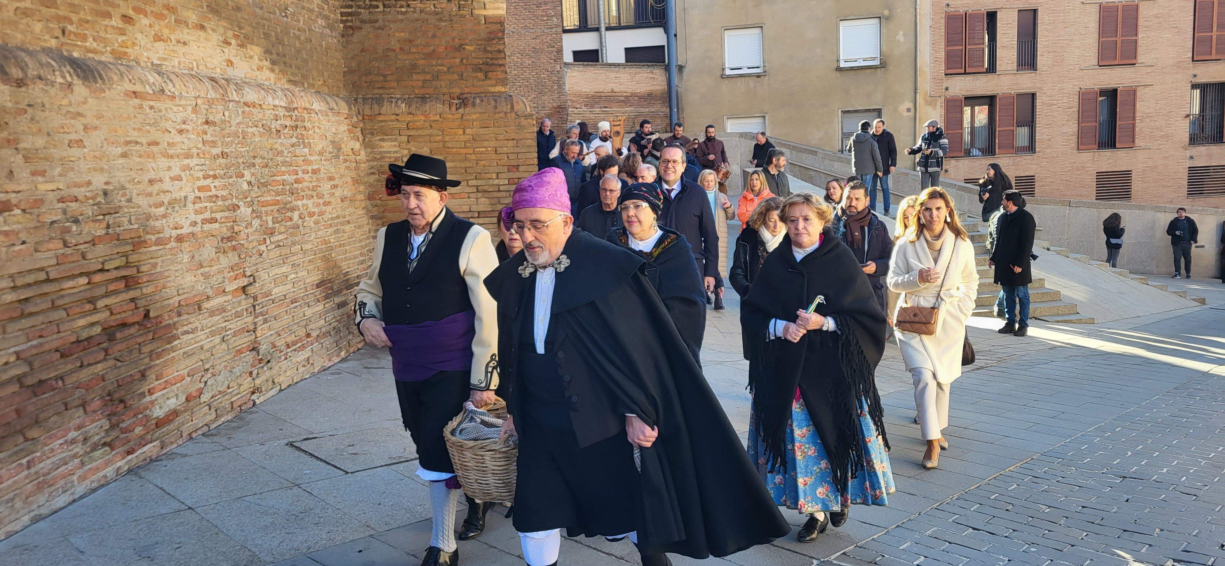 Lectura del bando y recreación histórica de Germana de Foix. Foto Myriam Martínez