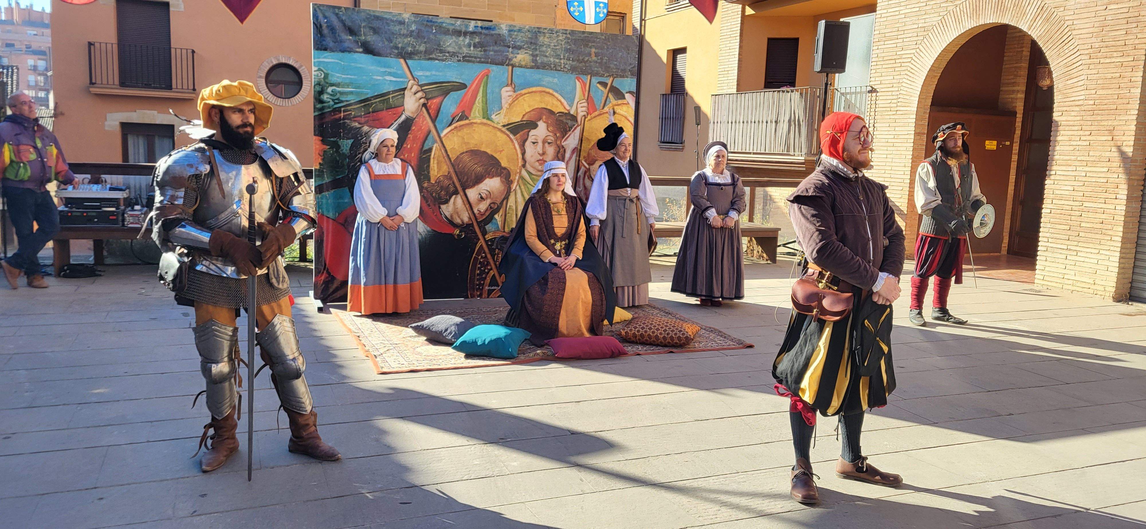Lectura del bando y recreación histórica de Germana de Foix. Foto Myriam Martínez