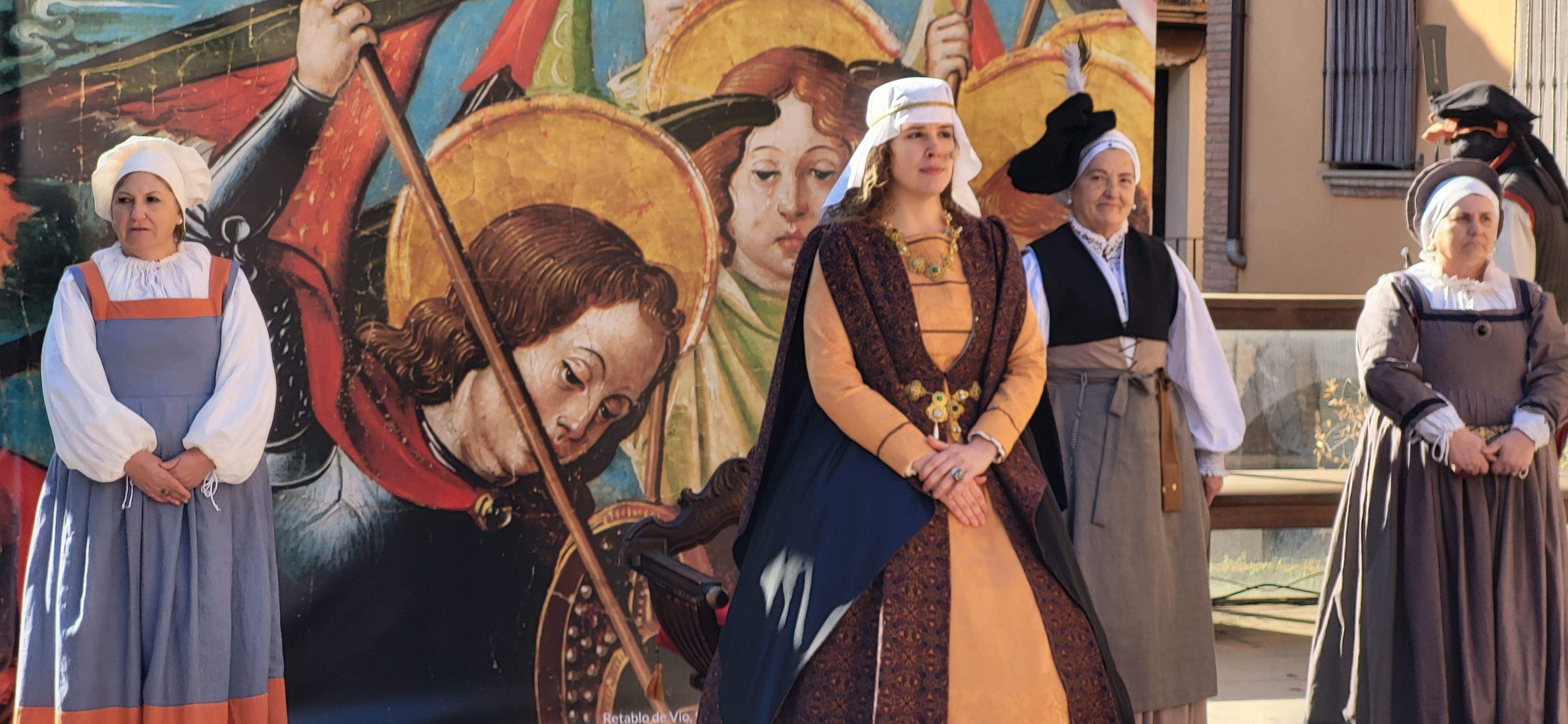 Lectura del bando y recreación histórica de Germana de Foix. Foto Myriam Martínez
