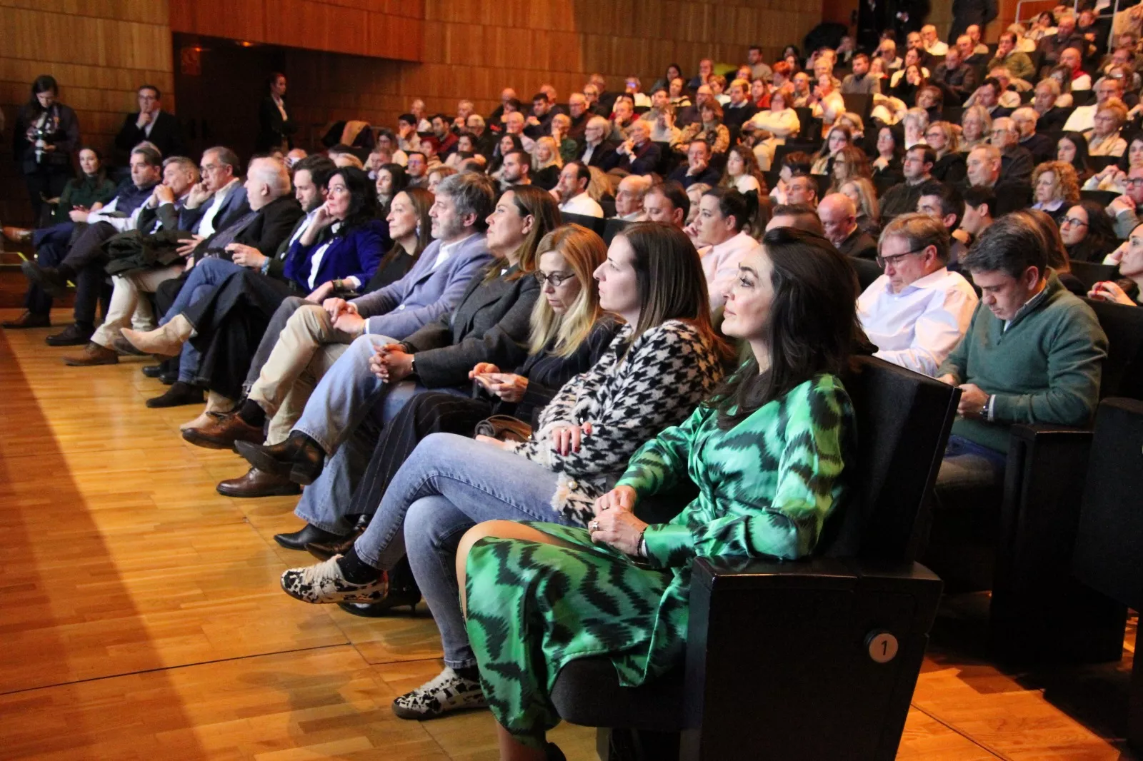 Isabel Díaz Ayuso en el Palacio de Congresos de Huesca. Foto Carlos Neofato
