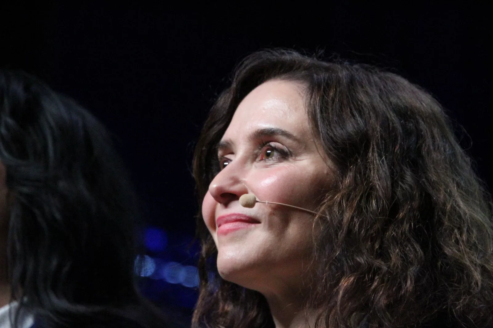 Isabel Díaz Ayuso en el Palacio de Congresos de Huesca. Foto Carlos Neofato