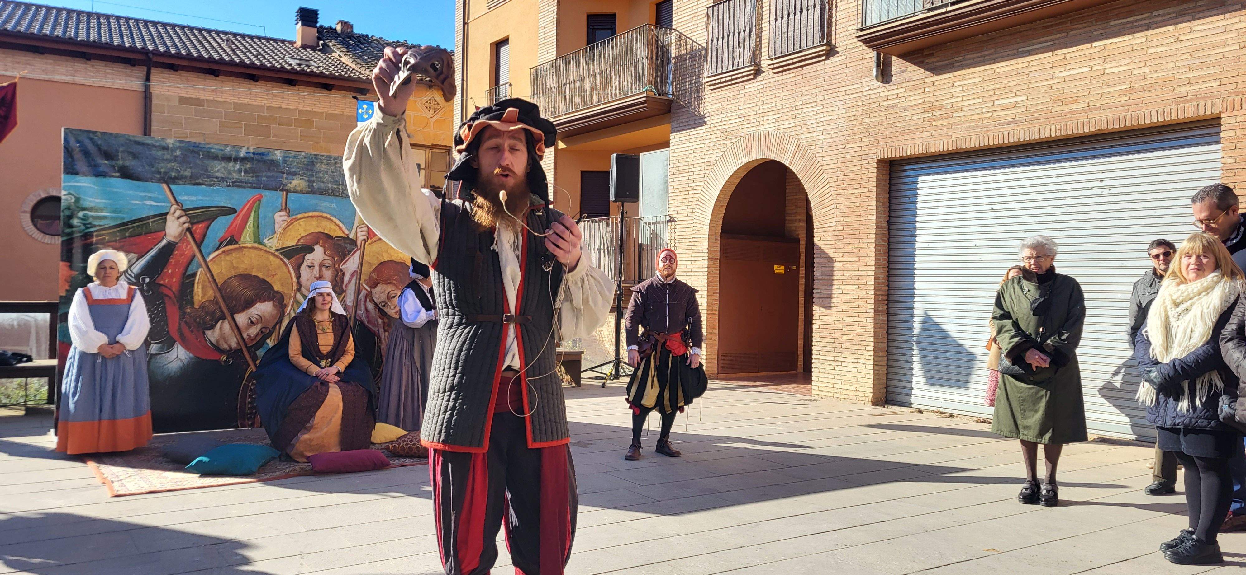 Lectura del bando y recreación histórica de Germana de Foix. Foto Myriam Martínez