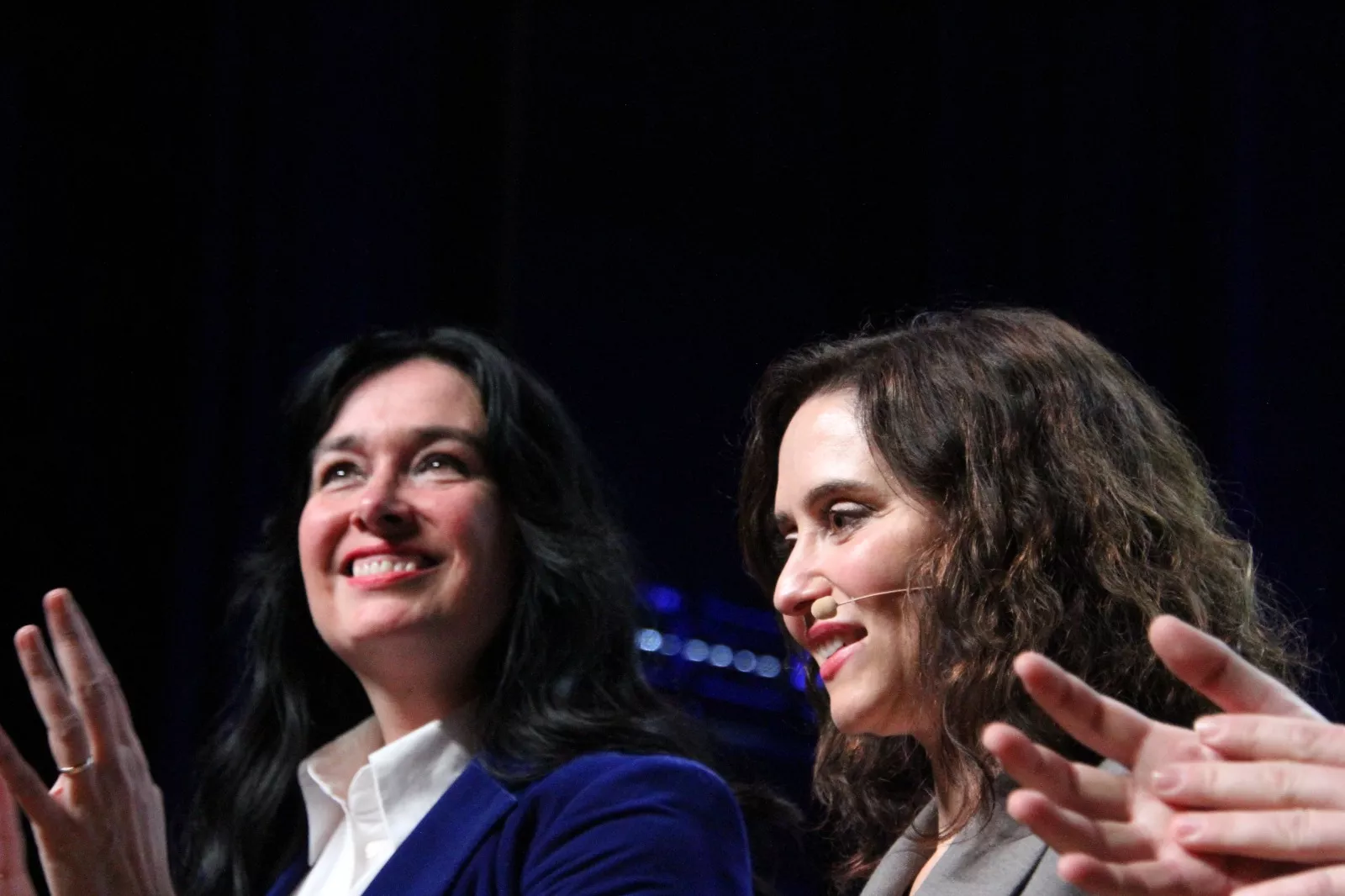 Isabel Díaz Ayuso en el Palacio de Congresos de Huesca. Foto Carlos Neofato