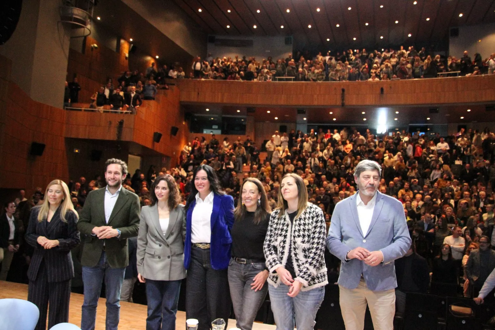 Isabel Díaz Ayuso en el Palacio de Congresos de Huesca. Foto Carlos Neofato