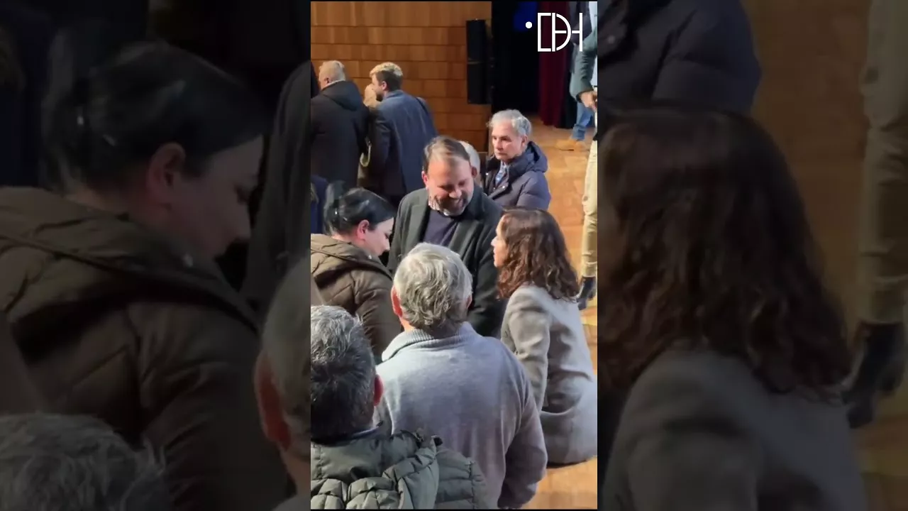 El presidente socialista de los Monegros, en el acto de Ayuso en Huesca