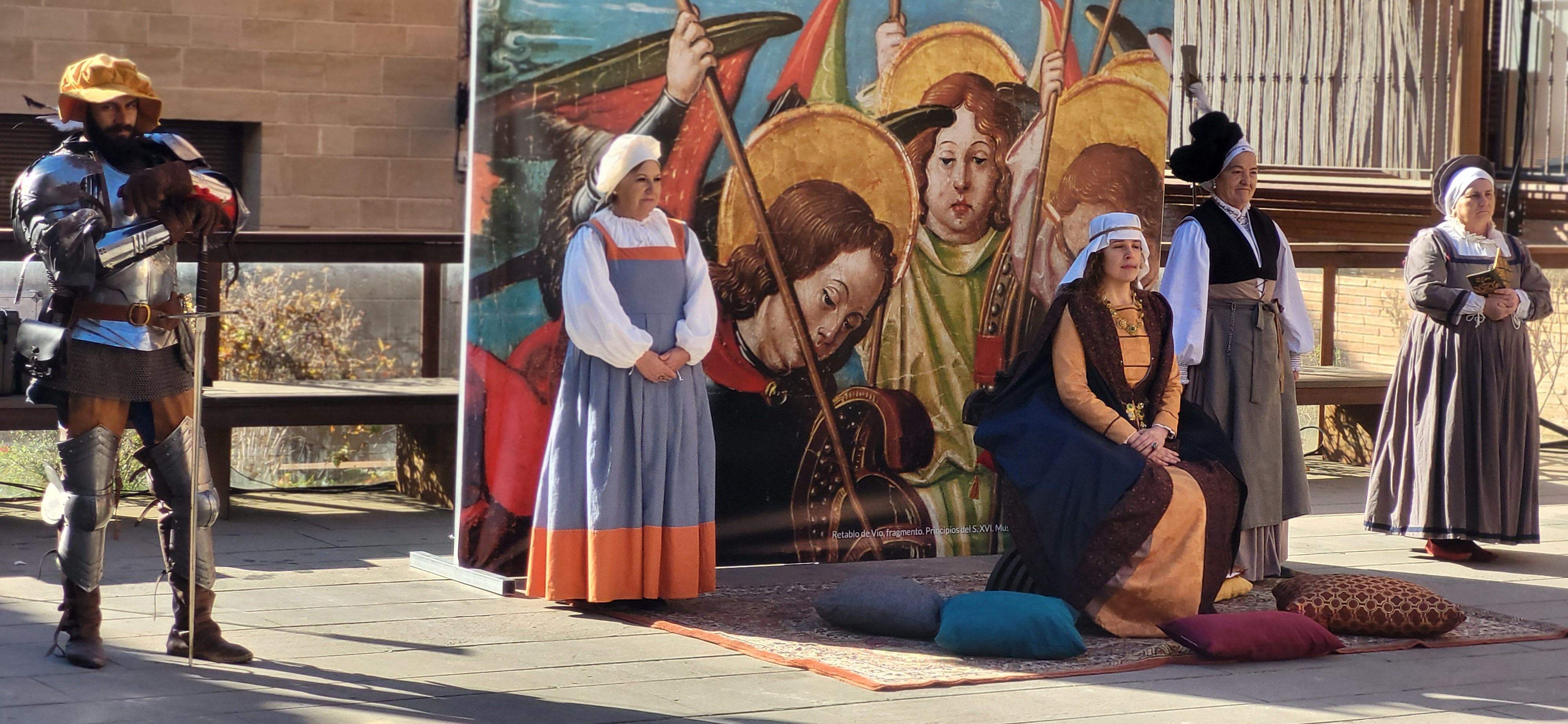 Lectura del bando y recreación histórica de Germana de Foix. Foto Myriam Martínez