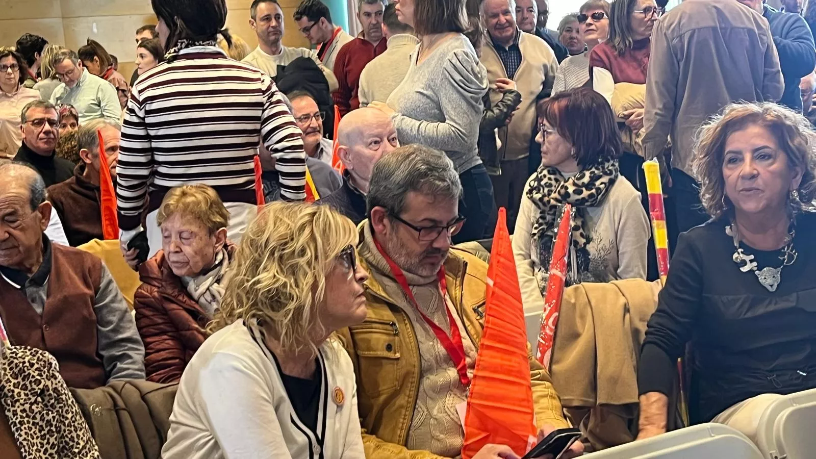 Acto electoral del PSOE con Pedro Sánchez y Pilar Alegría en Huesca. Foto Mercedes Manterola