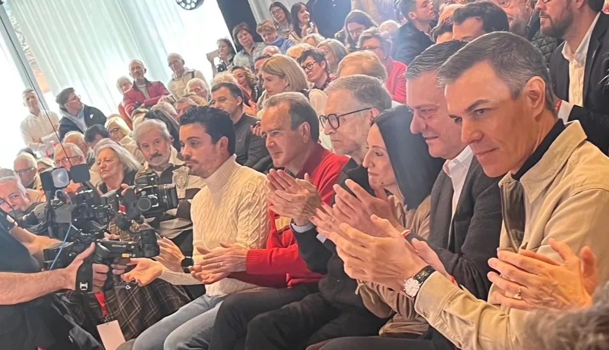 Acto electoral del PSOE con Pedro Sánchez y Pilar Alegría en Huesca. Foto Mercedes Manterola