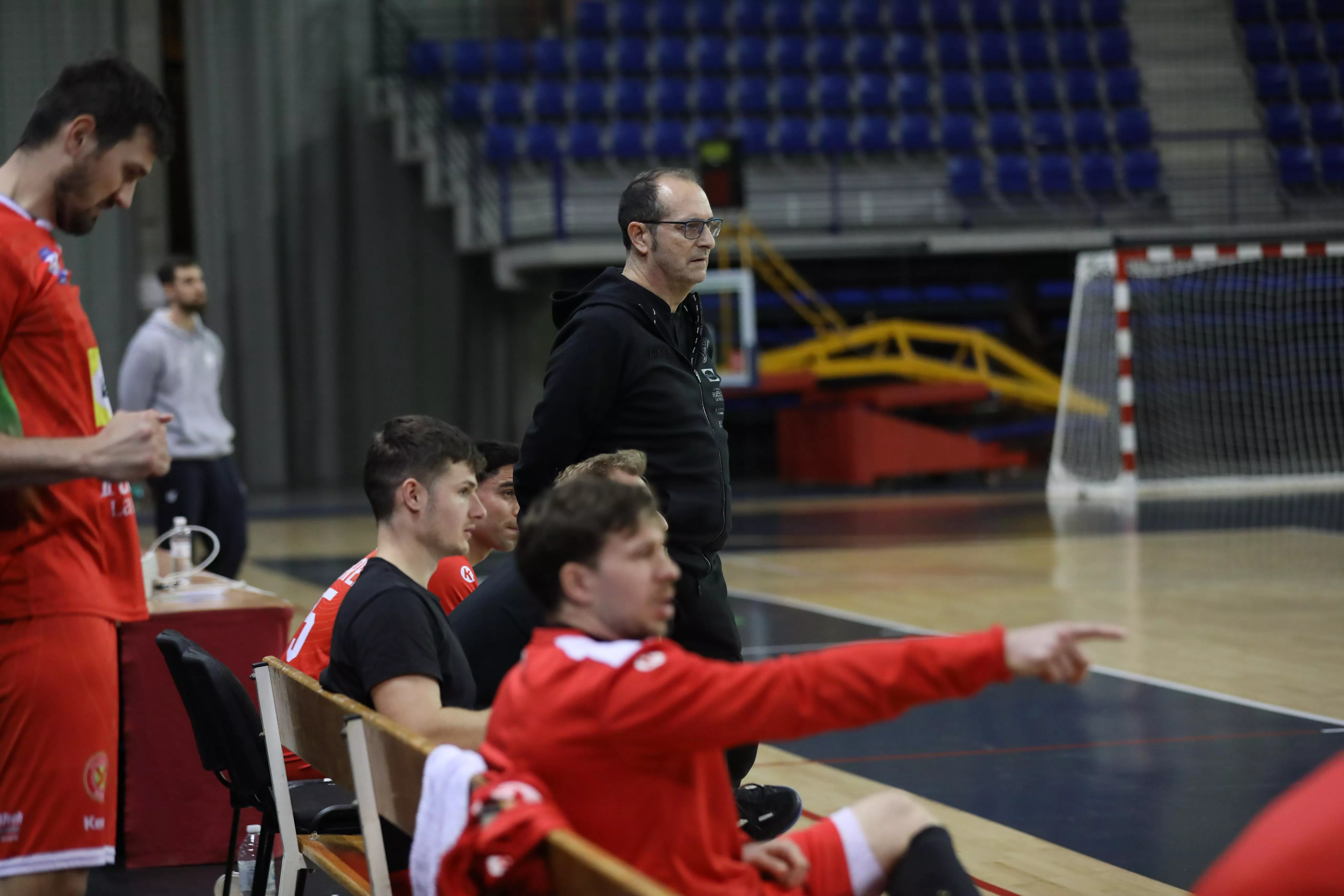 Nolasco, en el último partido de pretemporada de Bada Huesca. Foto: Alberto Salazar