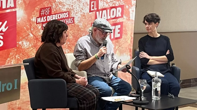 Vicente Guerrero durante su intervención.