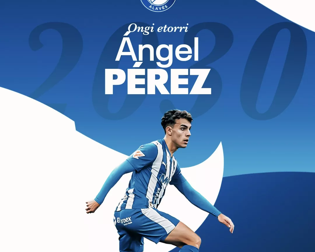 Ángel Pérez, nuevo jugador del Alavés. 