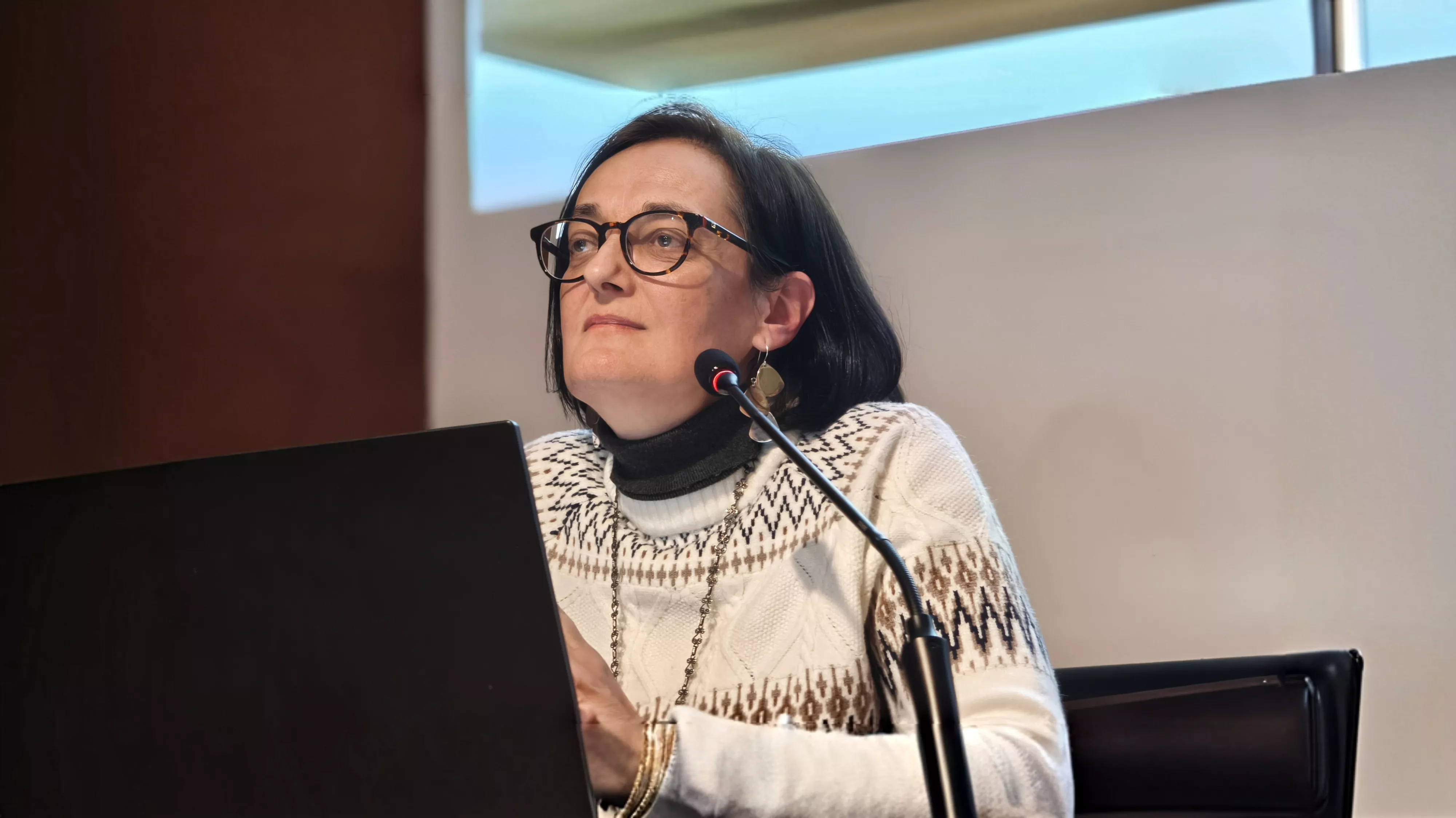 María Celia Fontana durante la presentación de su libro. Foto María José Sampietro