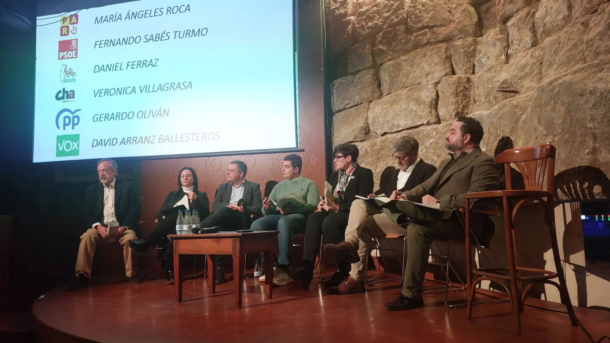 Participantes en el debate de Huesca Suena