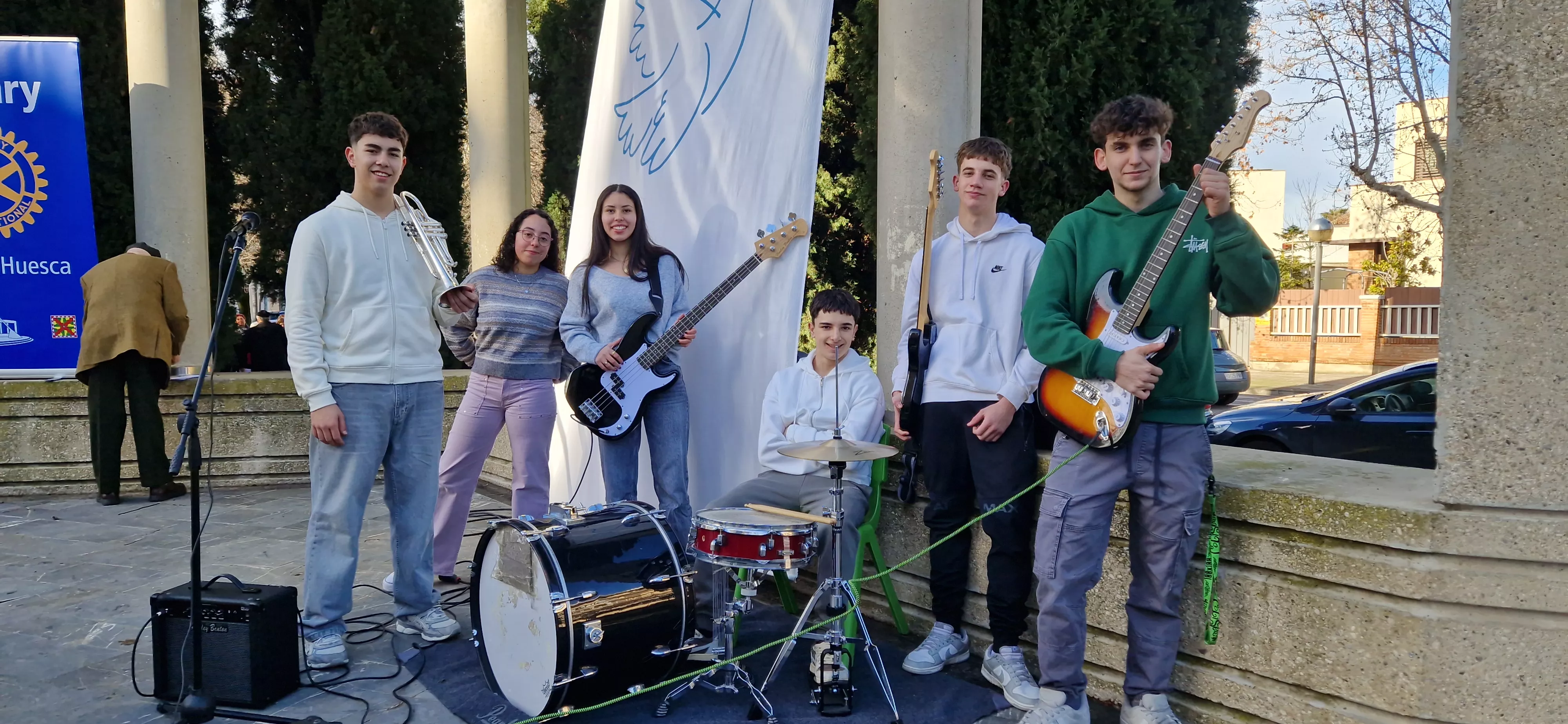 Conmemoración del Día de la Paz en Huesca. Foto Myriam Martínez
