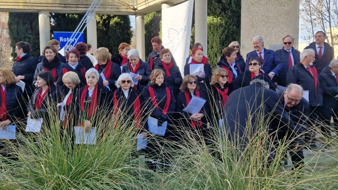 Osca Melódica. Conmemoración del Día de la Paz en Huesca. Foto Myriam Martínez