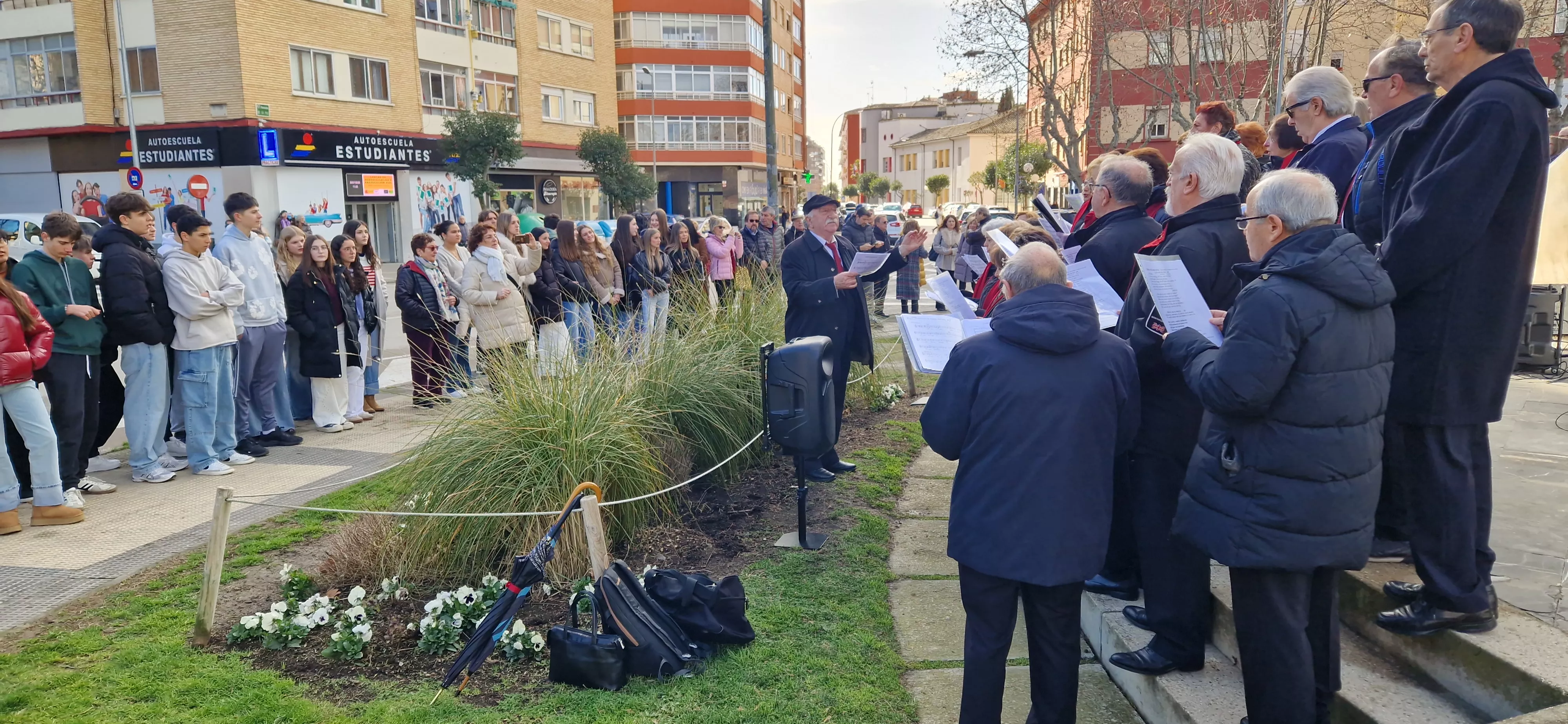 Conmemoración del Día de la Paz en Huesca. Foto Myriam Martínez