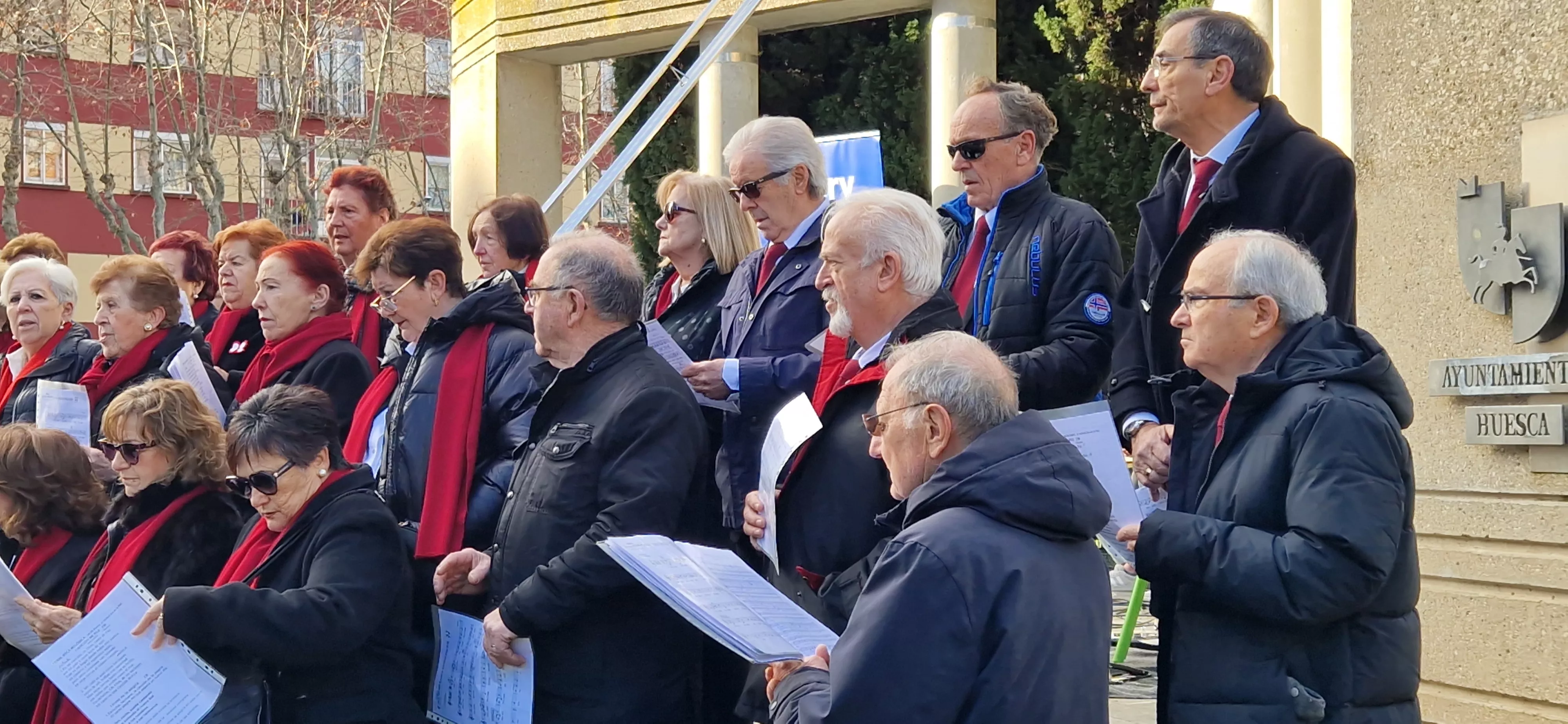 Conmemoración del Día de la Paz en Huesca. Foto Myriam Martínez