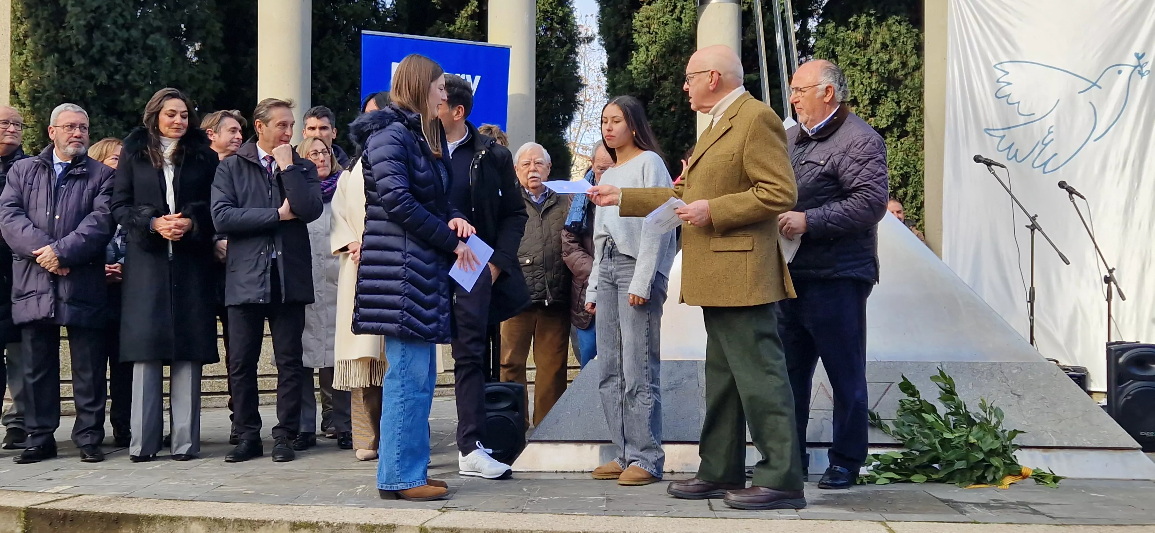 Conmemoración del Día de la Paz en Huesca. Foto Myriam Martínez