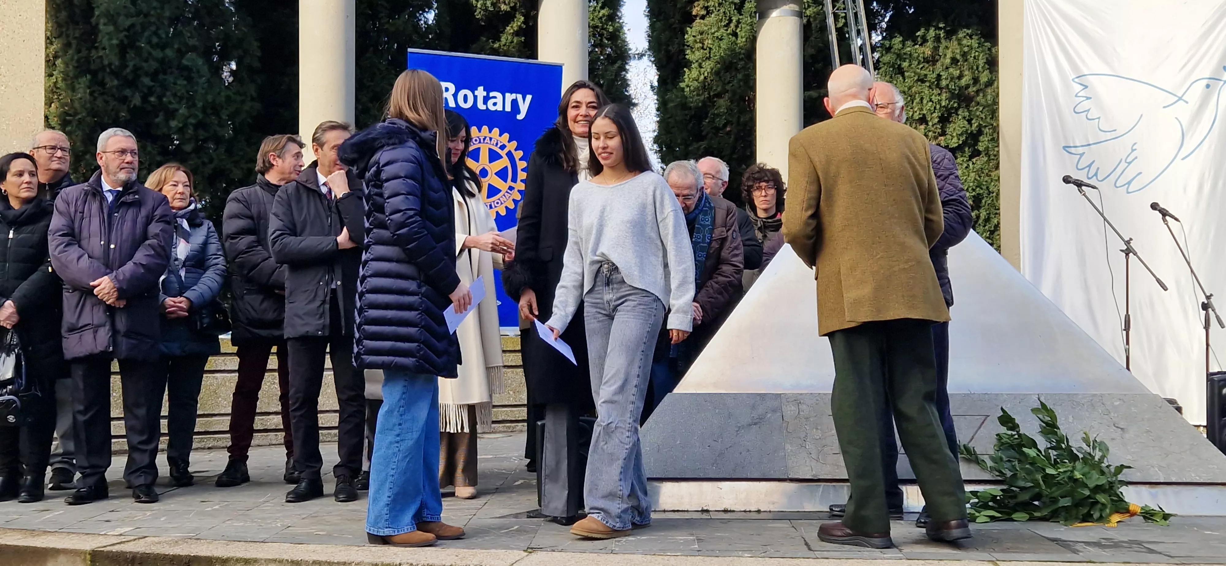 Conmemoración del Día de la Paz en Huesca. Foto Myriam Martínez