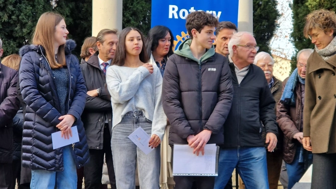 Conmemoración del Día de la Paz en Huesca. Foto Myriam Martínez