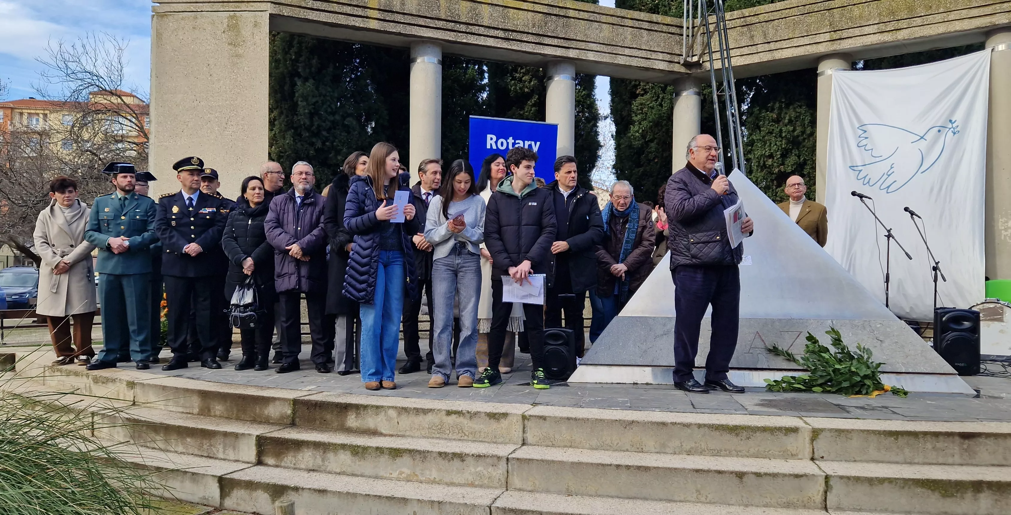 Conmemoración del Día de la Paz en Huesca. Foto Myriam Martínez