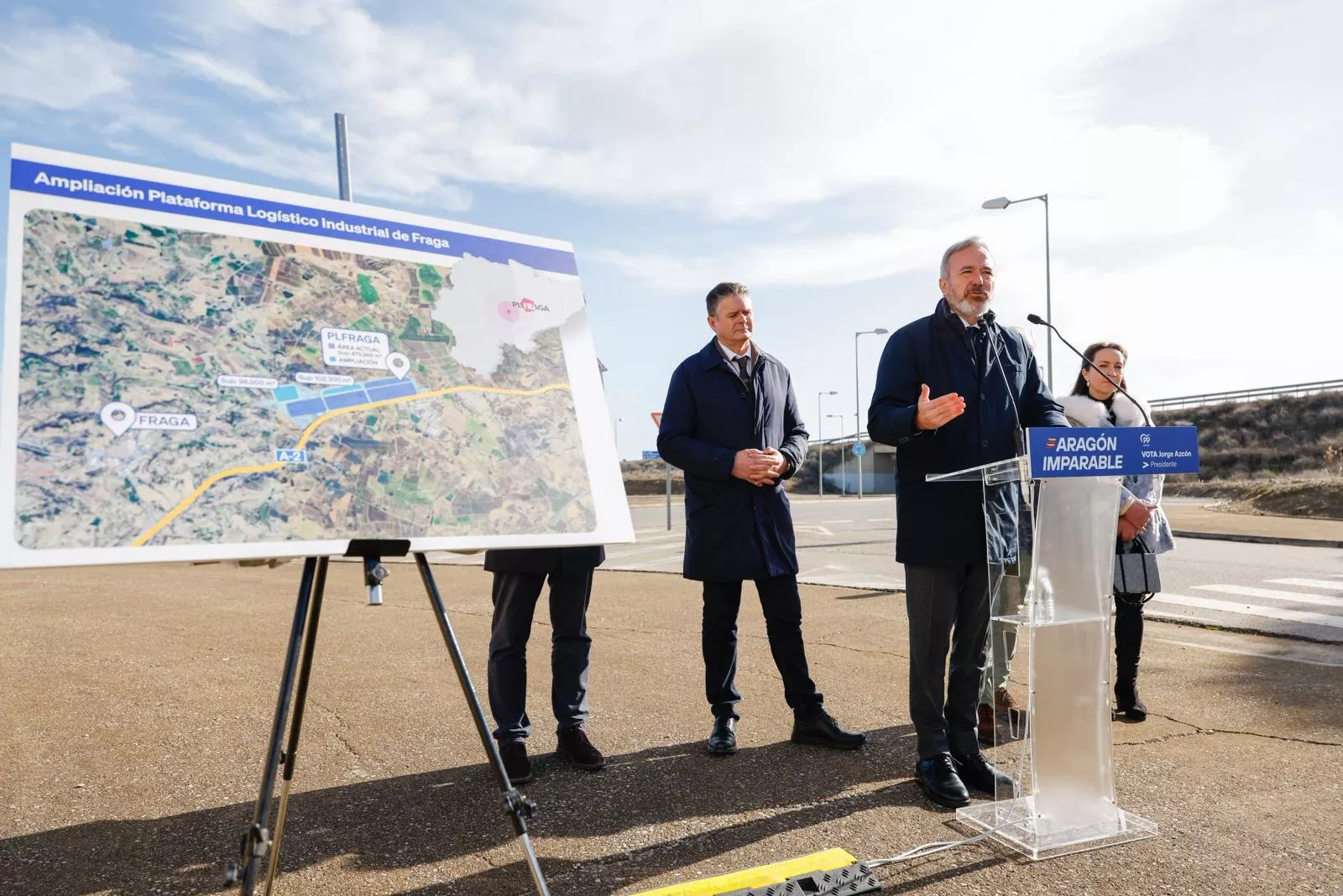 Azcón anuncia la aprobación del Plan Estratégico de Logística para impulsar nuevas plataformas.