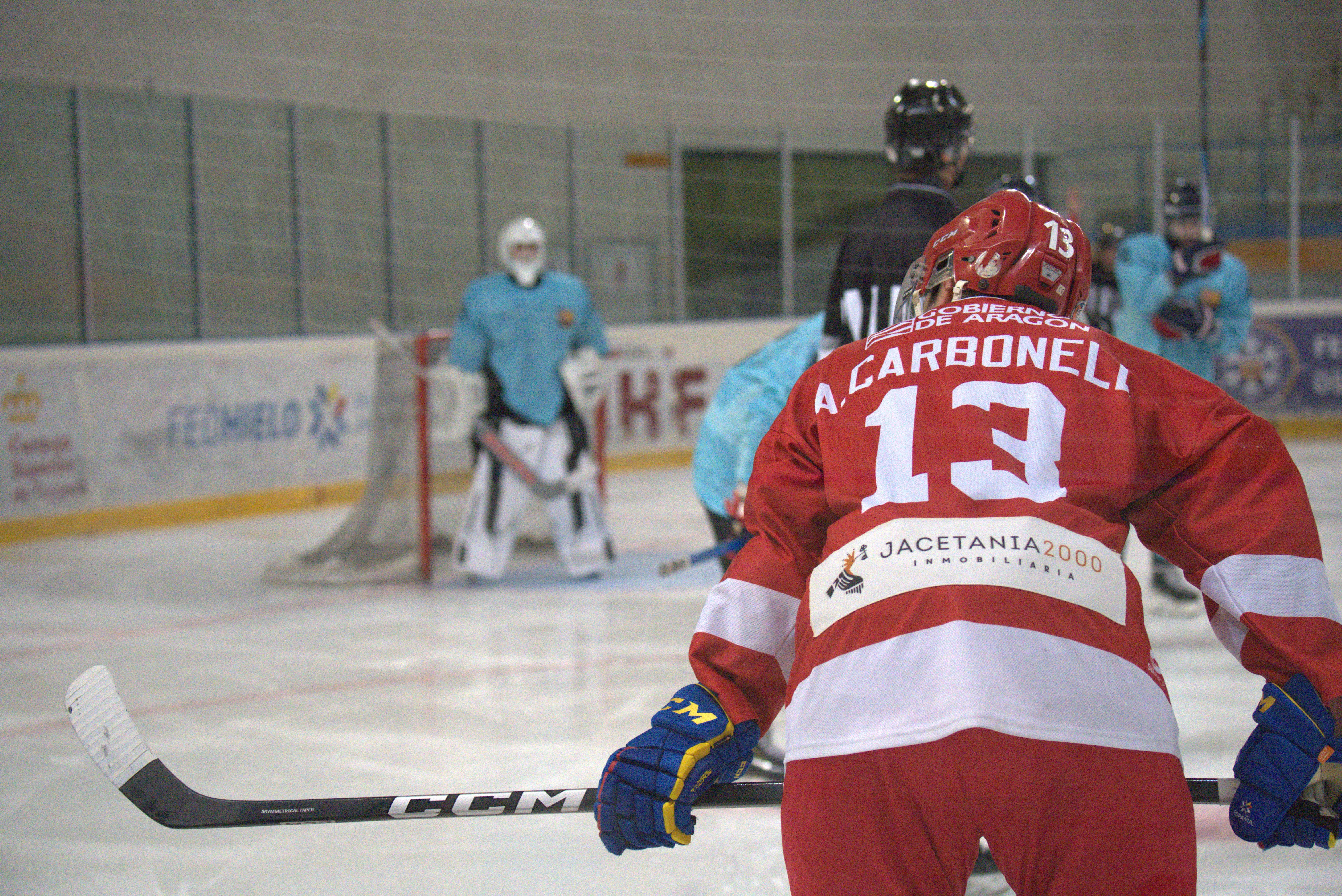 El Club Hielo Jaca debe viajar a Andorra para visitar al Barcelona. Foto: CH Jaca.