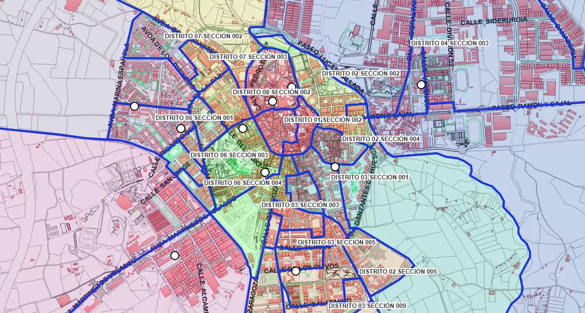 El Ayuntamiento habilita en su página web un mapa interactivo del censo electoral para el 8F.