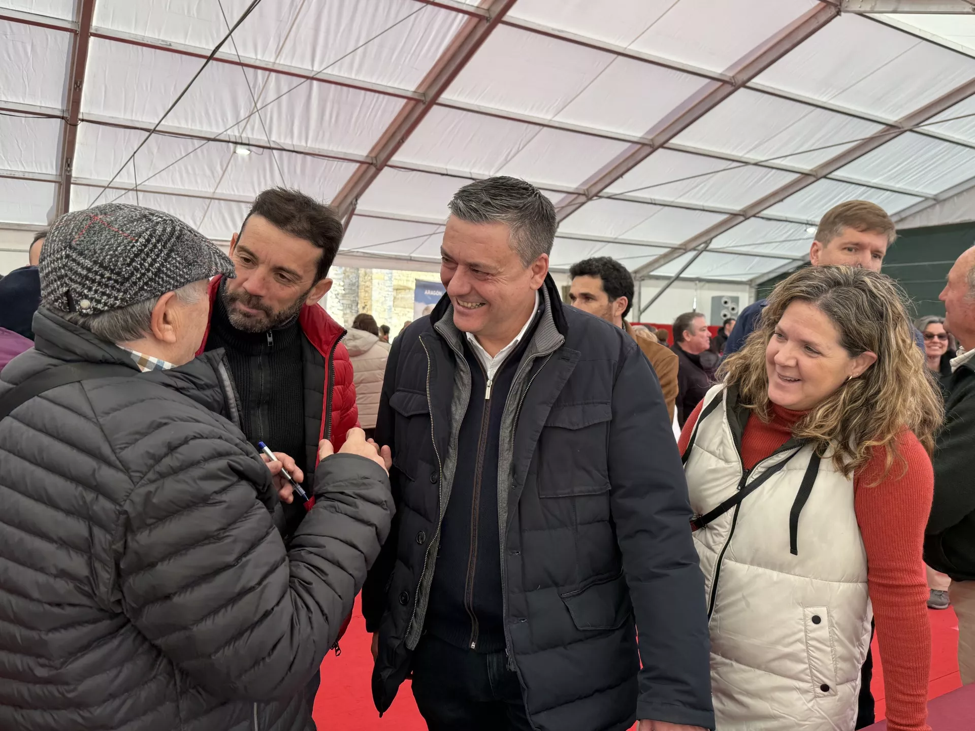 Fernando Sabés ha visitado el Sobrarbe donde se ha comprometido a recuperar el proyecto para la mejora de los túneles de Plan.