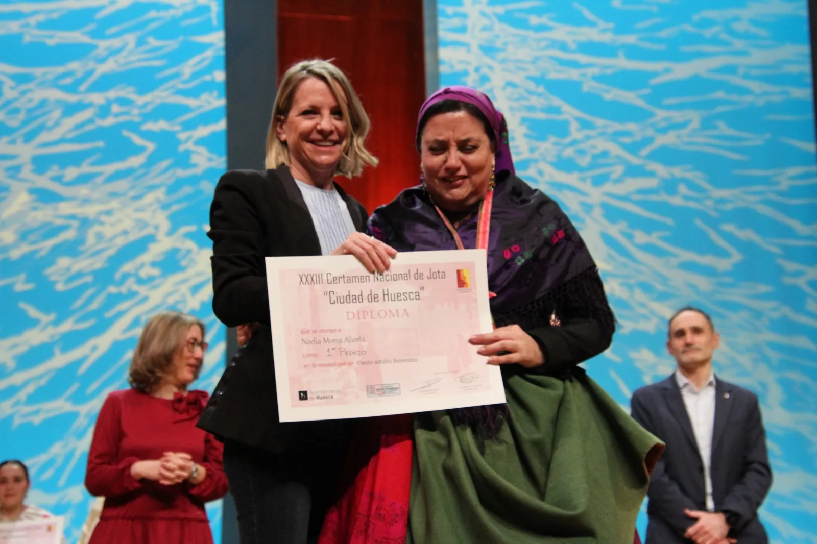 XXXIII Certamen Nacional de Jota Ciudad de Huesca en adultos, los dúos y los premios extraordinarios. Foto Carlos Neofato