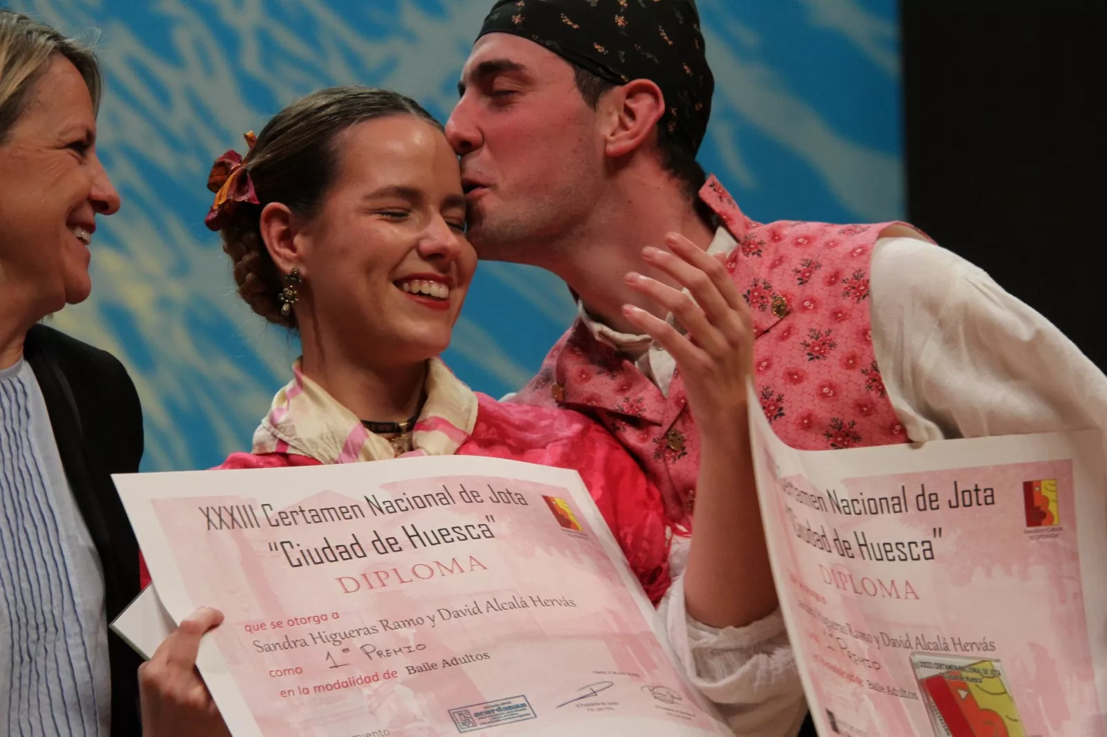 XXXIII Certamen Nacional de Jota Ciudad de Huesca en adultos, los dúos y los premios extraordinarios. Foto Carlos Neofato