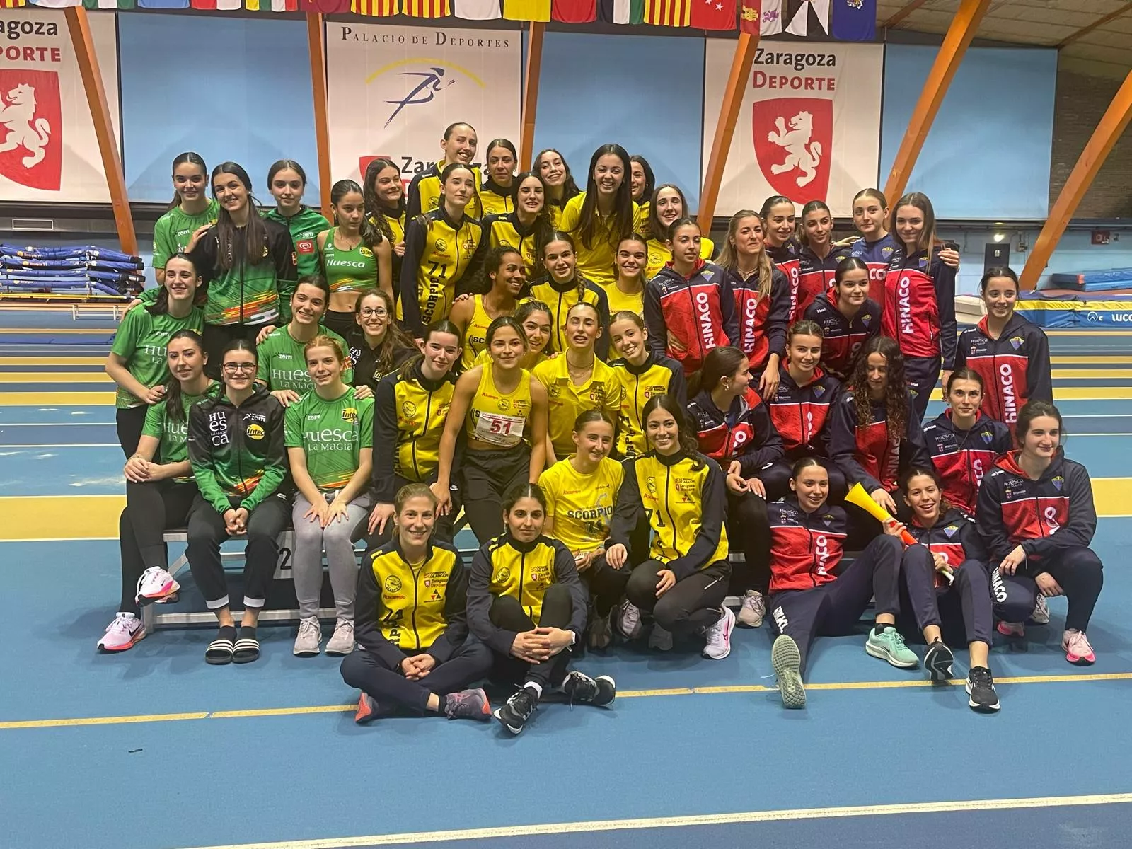 Campeonato Aragón clubes pista cubierta.